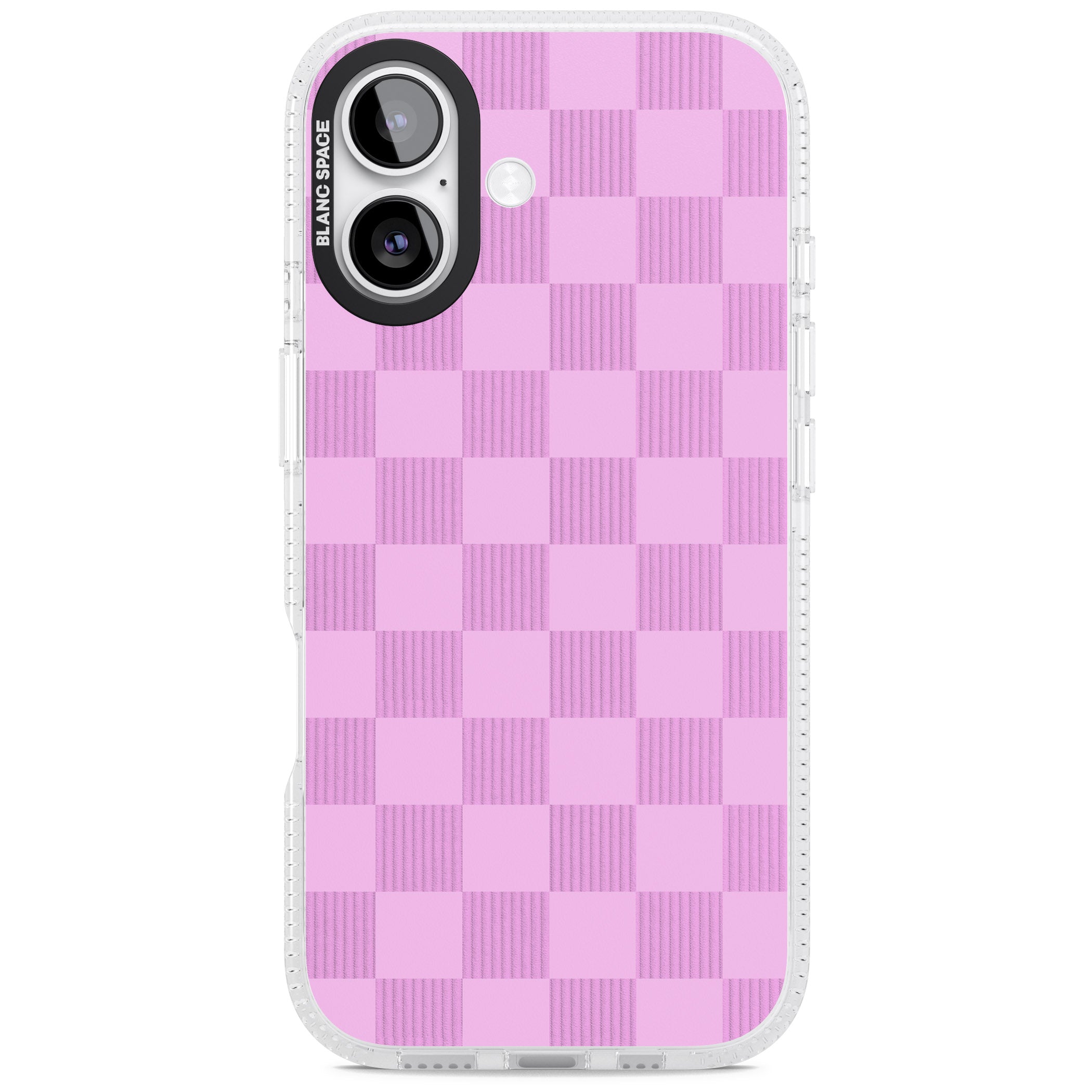 Bubblegum Checkered iPhone 17 Impact Air Clear Phone Case