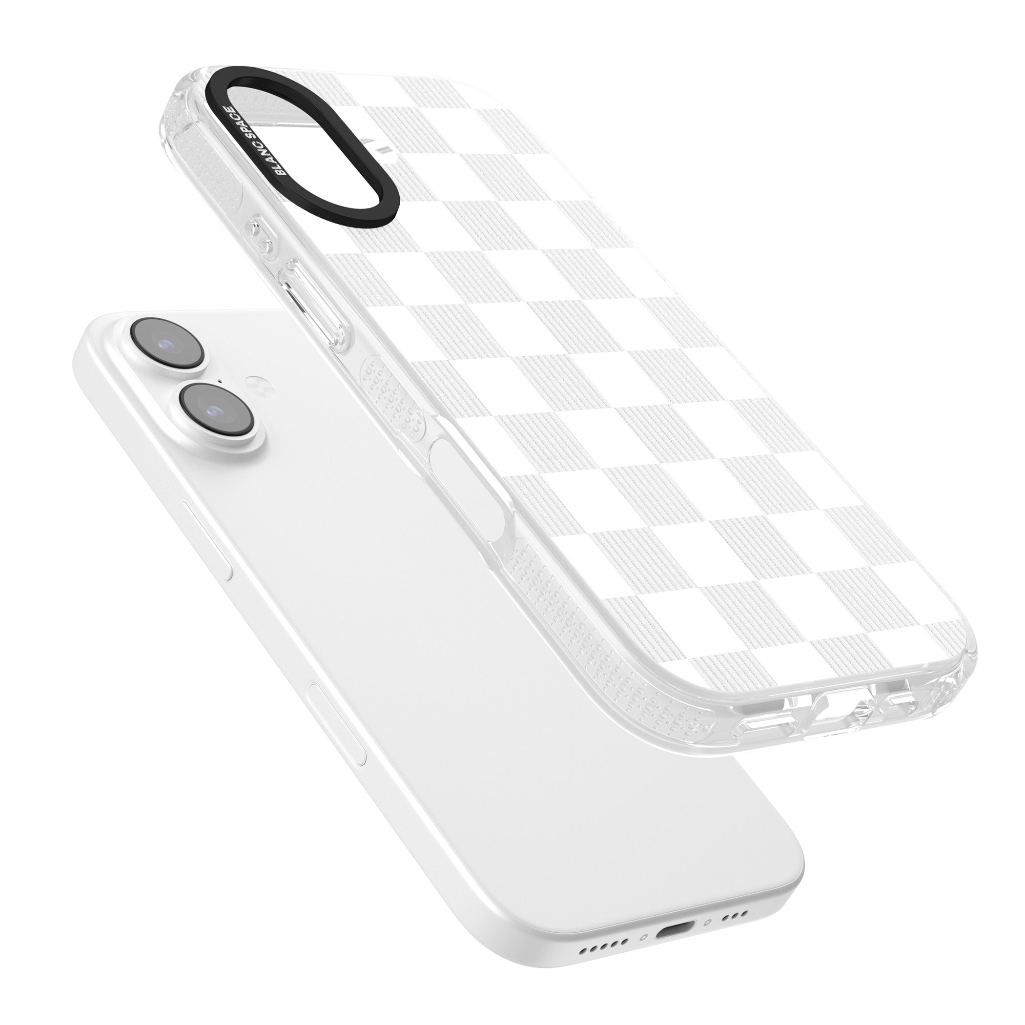 White Checkered iPhone 17 Impact Air Clear Phone Case Colours