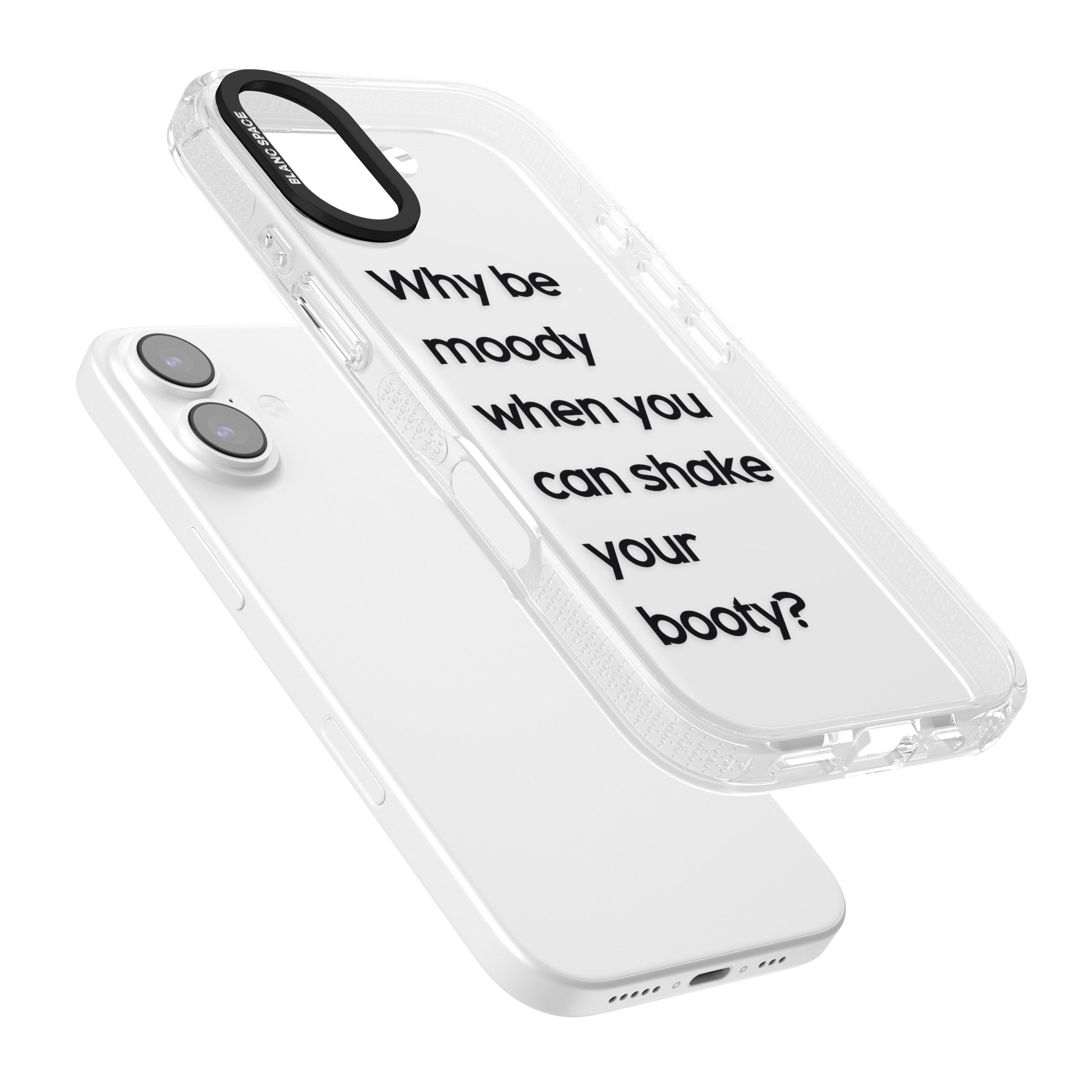 Why Be Moody? iPhone 17 Impact Air Clear Phone Case Colours