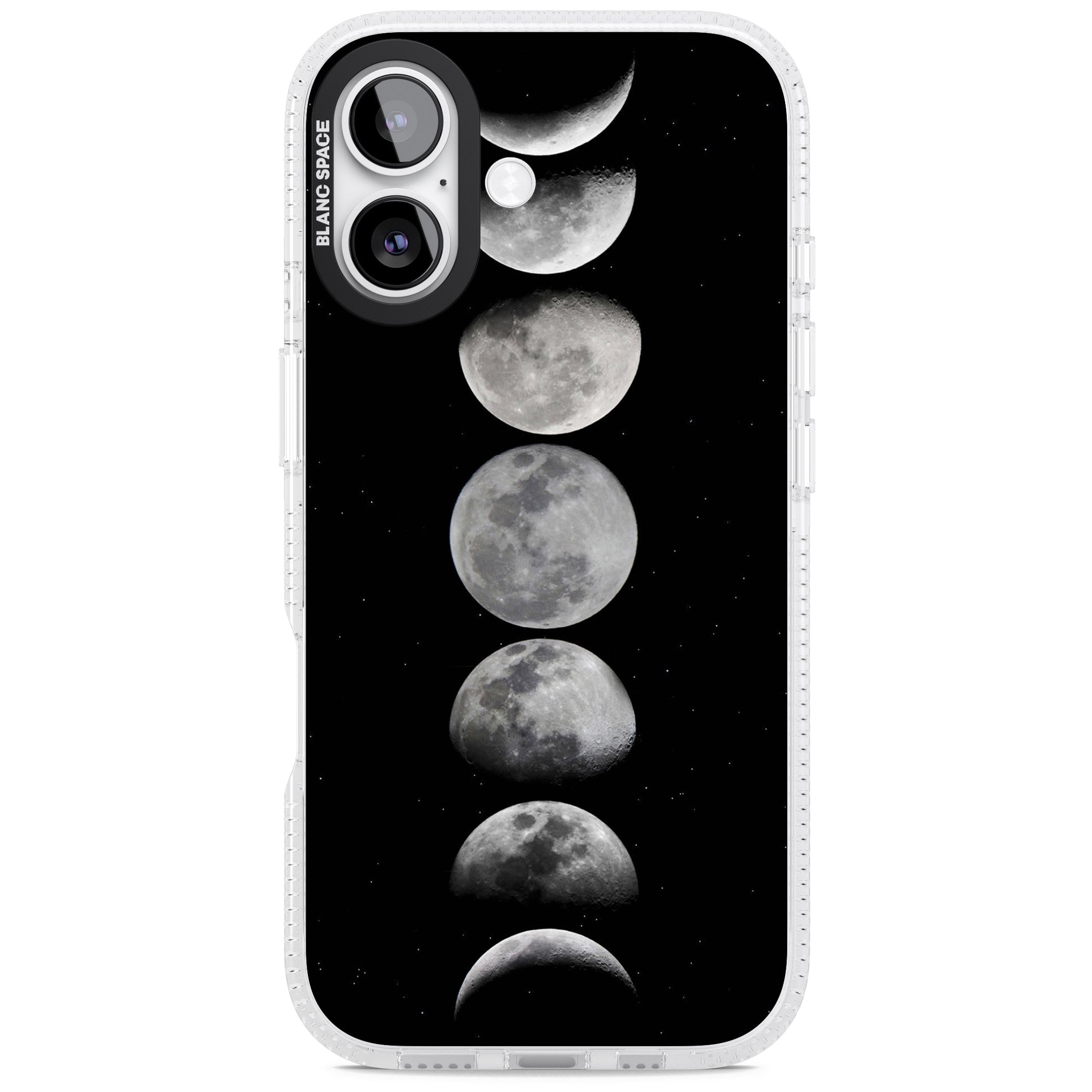 Phases Of The Moon iPhone 17 Impact Air Clear Phone Case