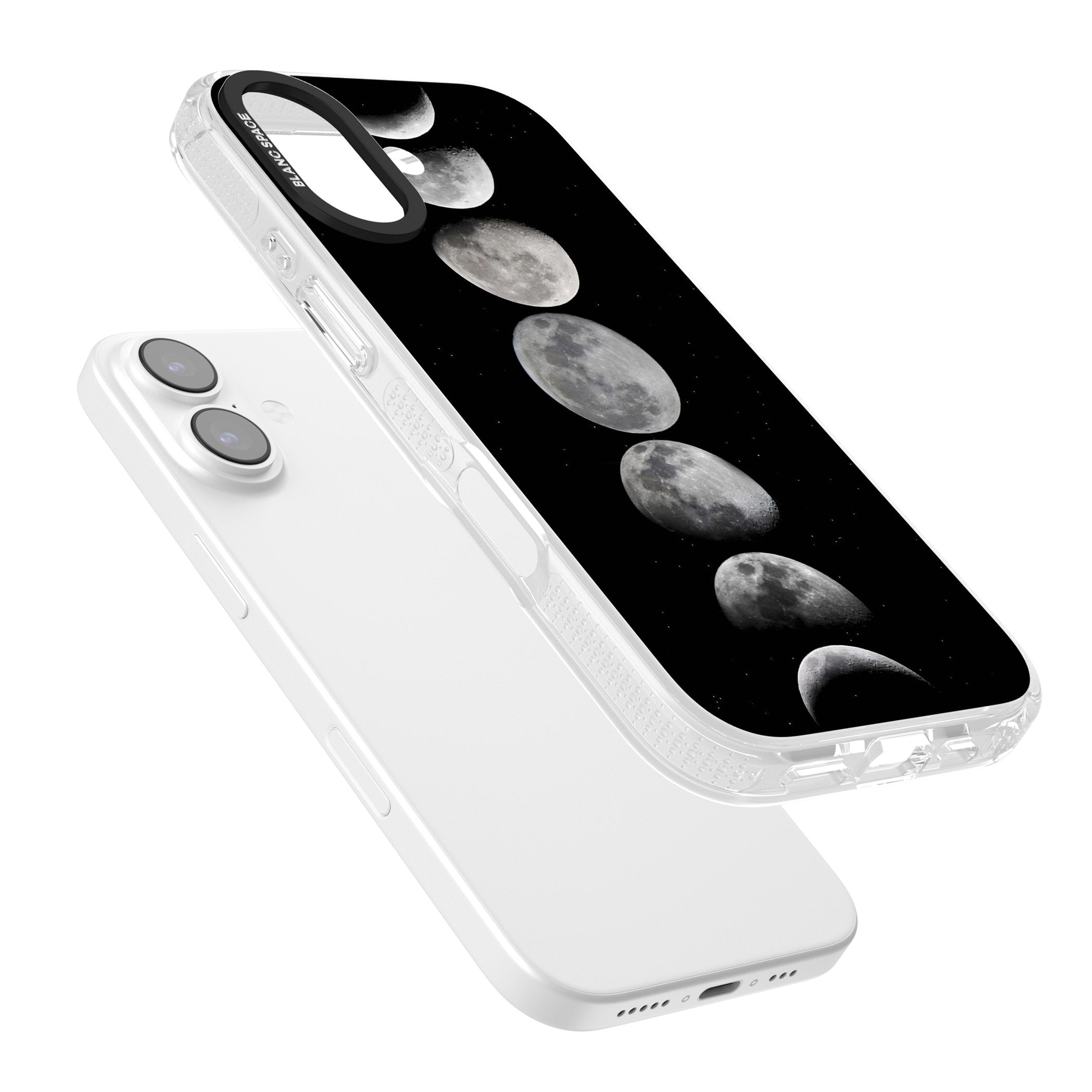 Phases Of The Moon iPhone 17 Impact Air Clear Phone Case Colours