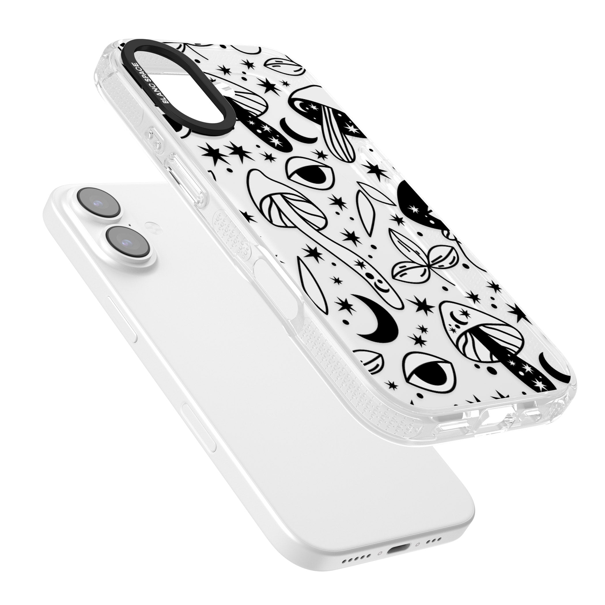 Mystic Mushrooms Pattern iPhone 17 Impact Air Clear Phone Case Colours