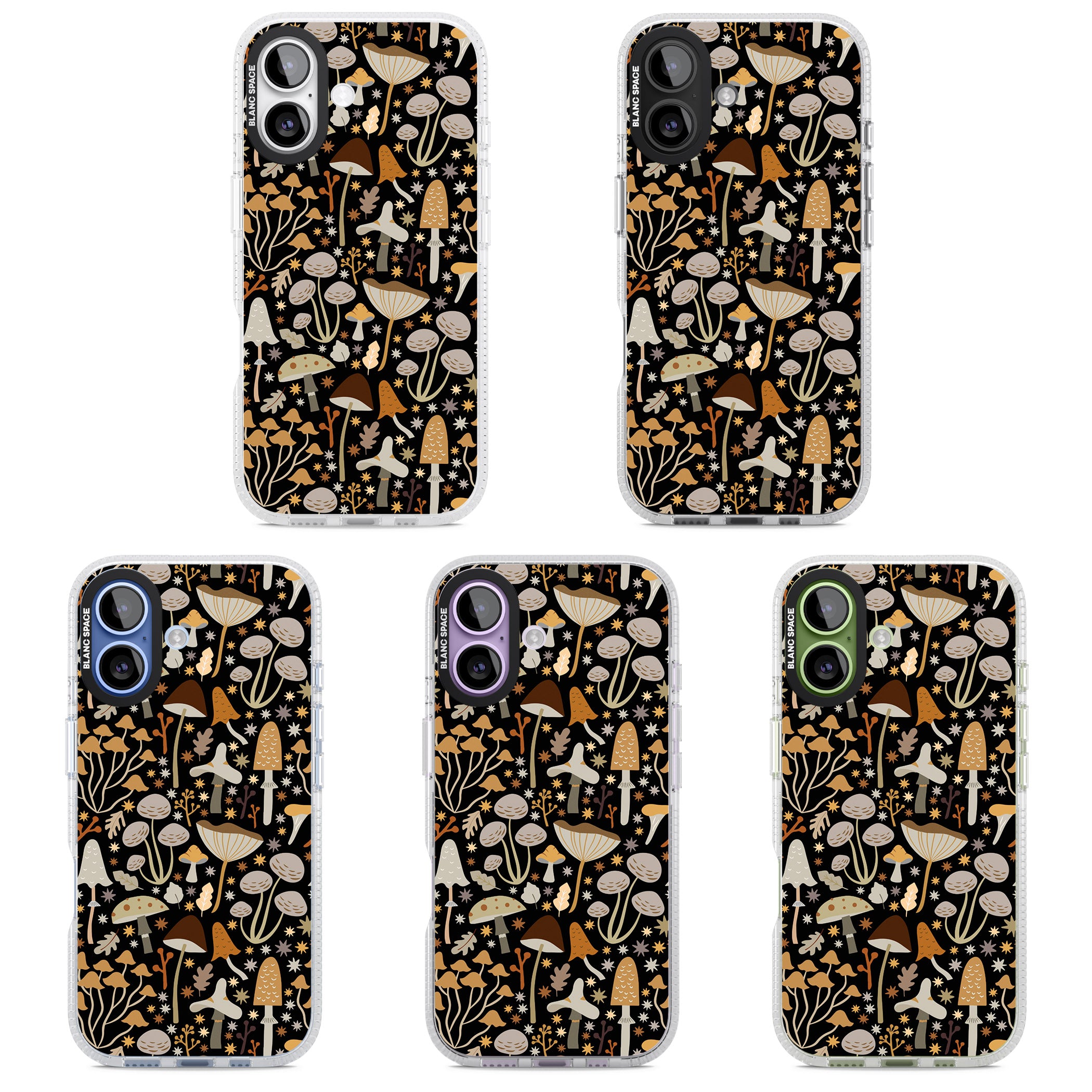 Mushroom Dream Pattern iPhone 17 Impact Air Clear Phone Case APT Impact Protection