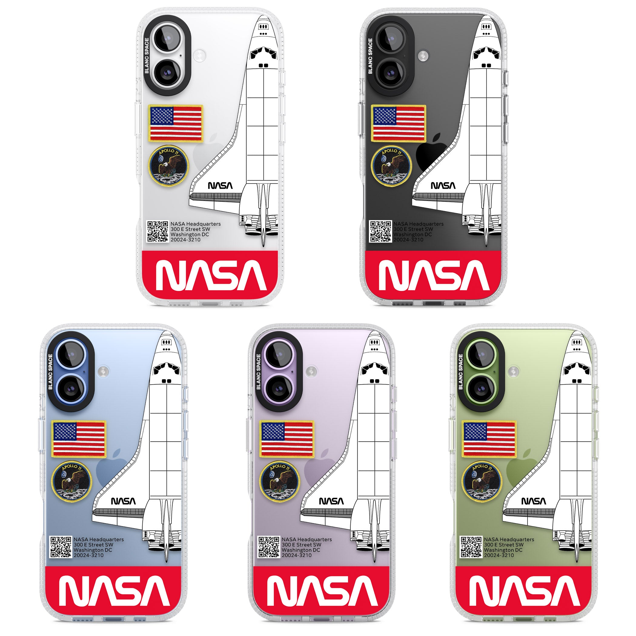 Nasa Apollo 11 iPhone 17 Impact Air Clear Phone Case APT Impact Protection