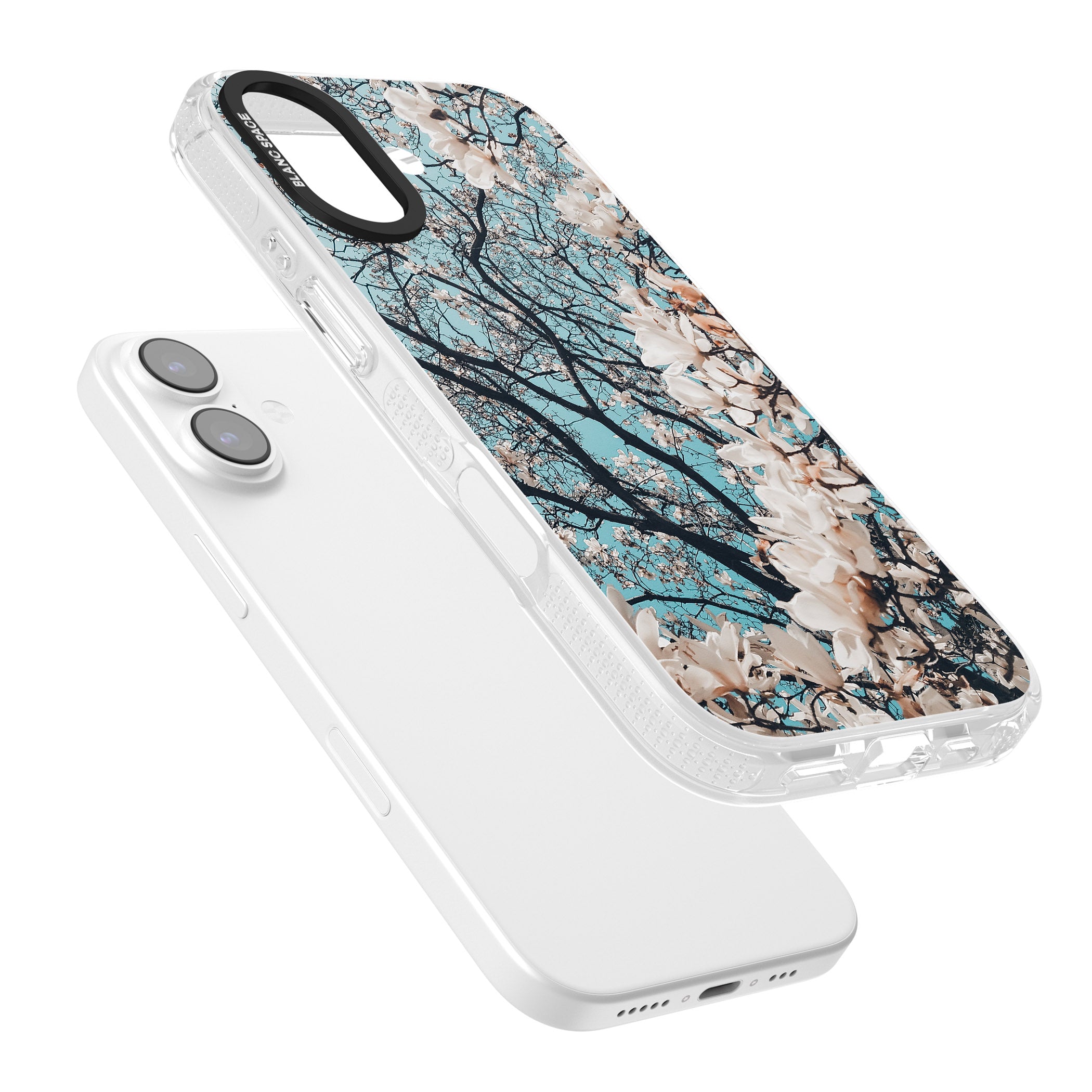 Magnolia Bloom iPhone 17 Impact Air Clear Phone Case Colours