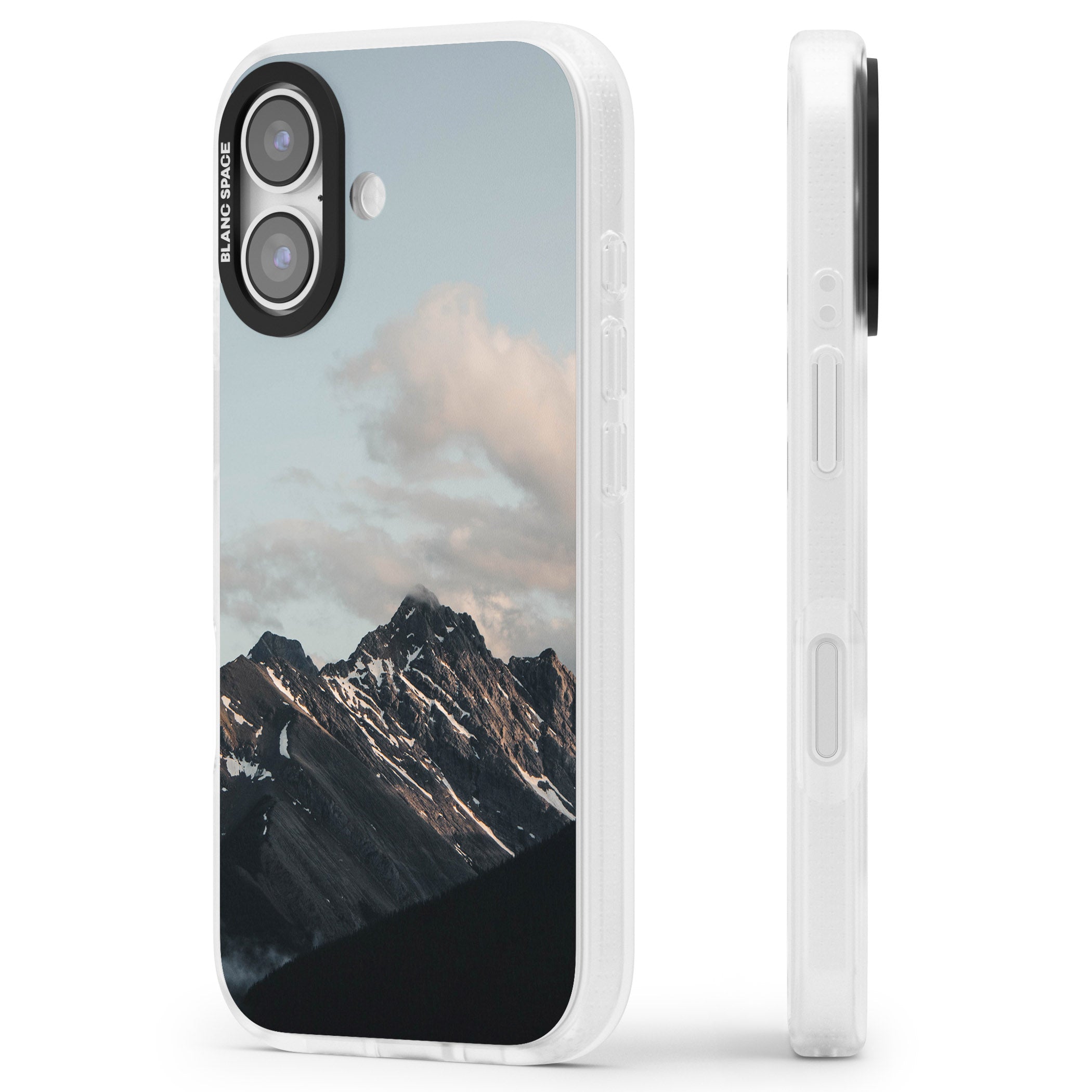 Twilight Mountain iPhone 17 Impact Air Clear Phone Case Side Profile
