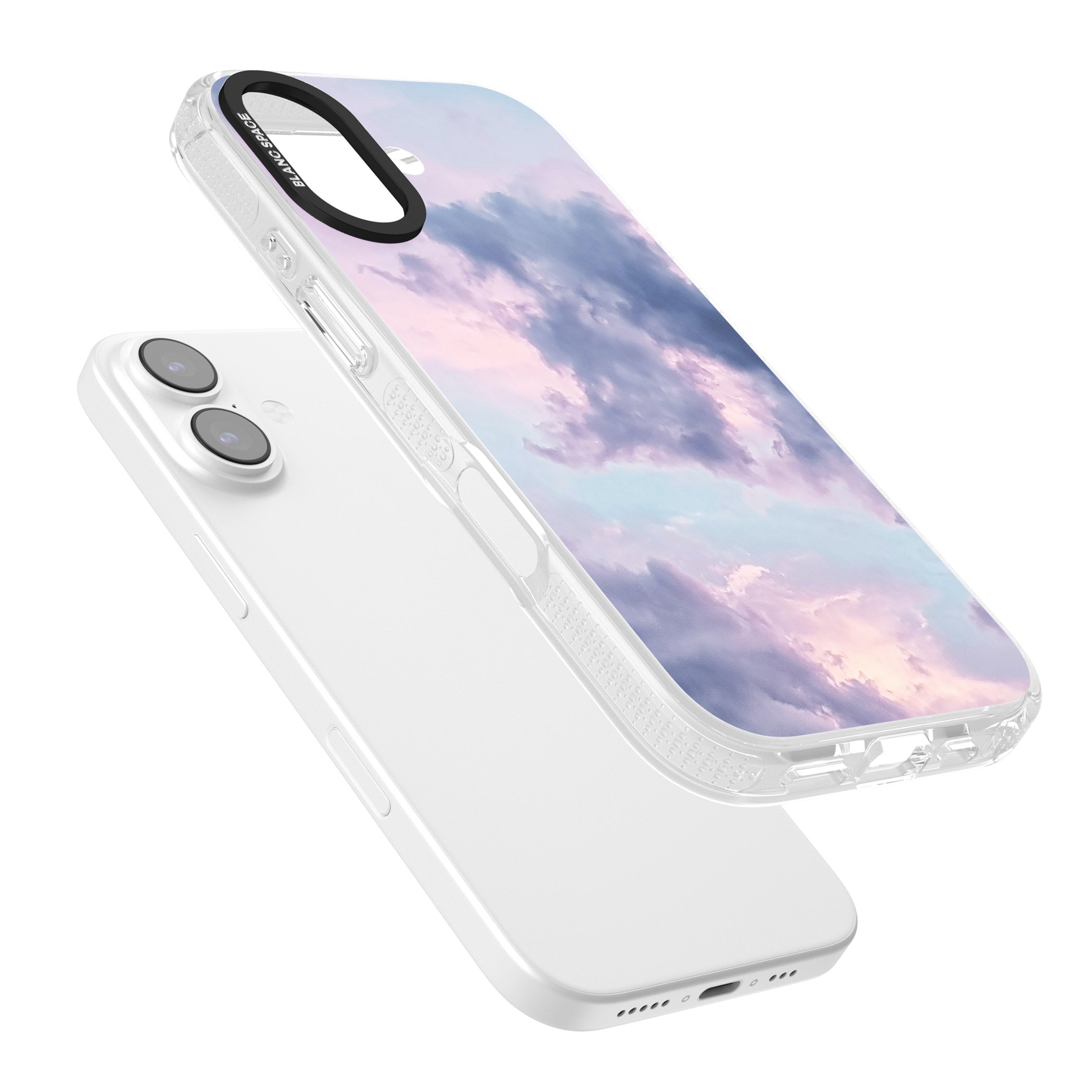Pastel Sky Clouds iPhone 17 Impact Air Clear Phone Case Colours
