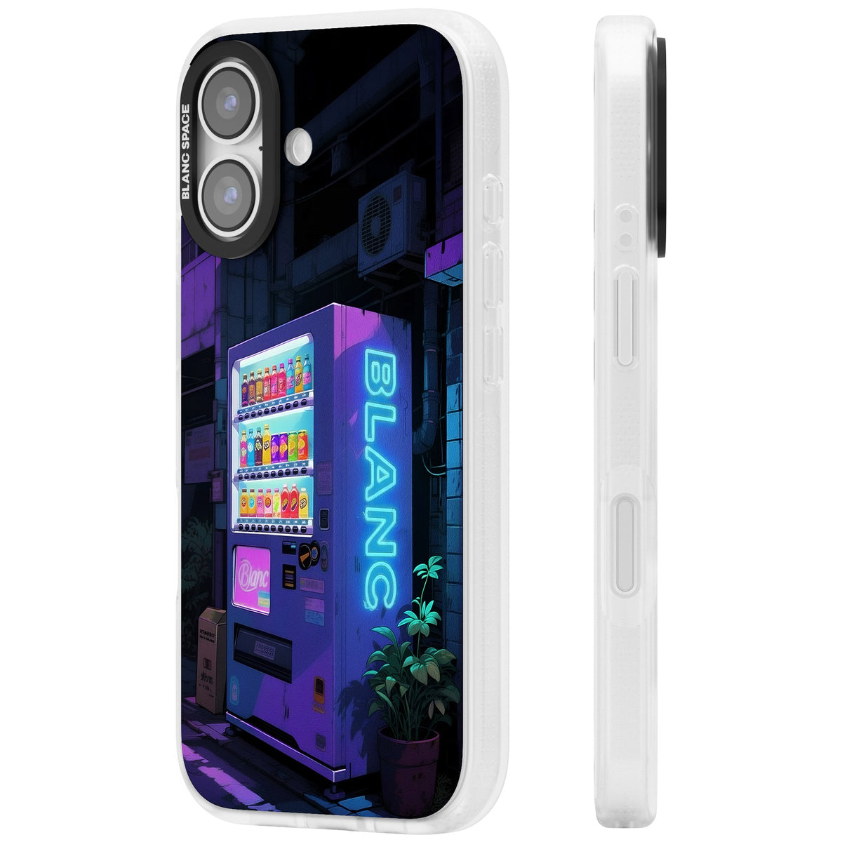 Shibuya Glow iPhone 16 / iPhone 16 Plus / iPhone 17 Impact Air Clear Phone Case side
