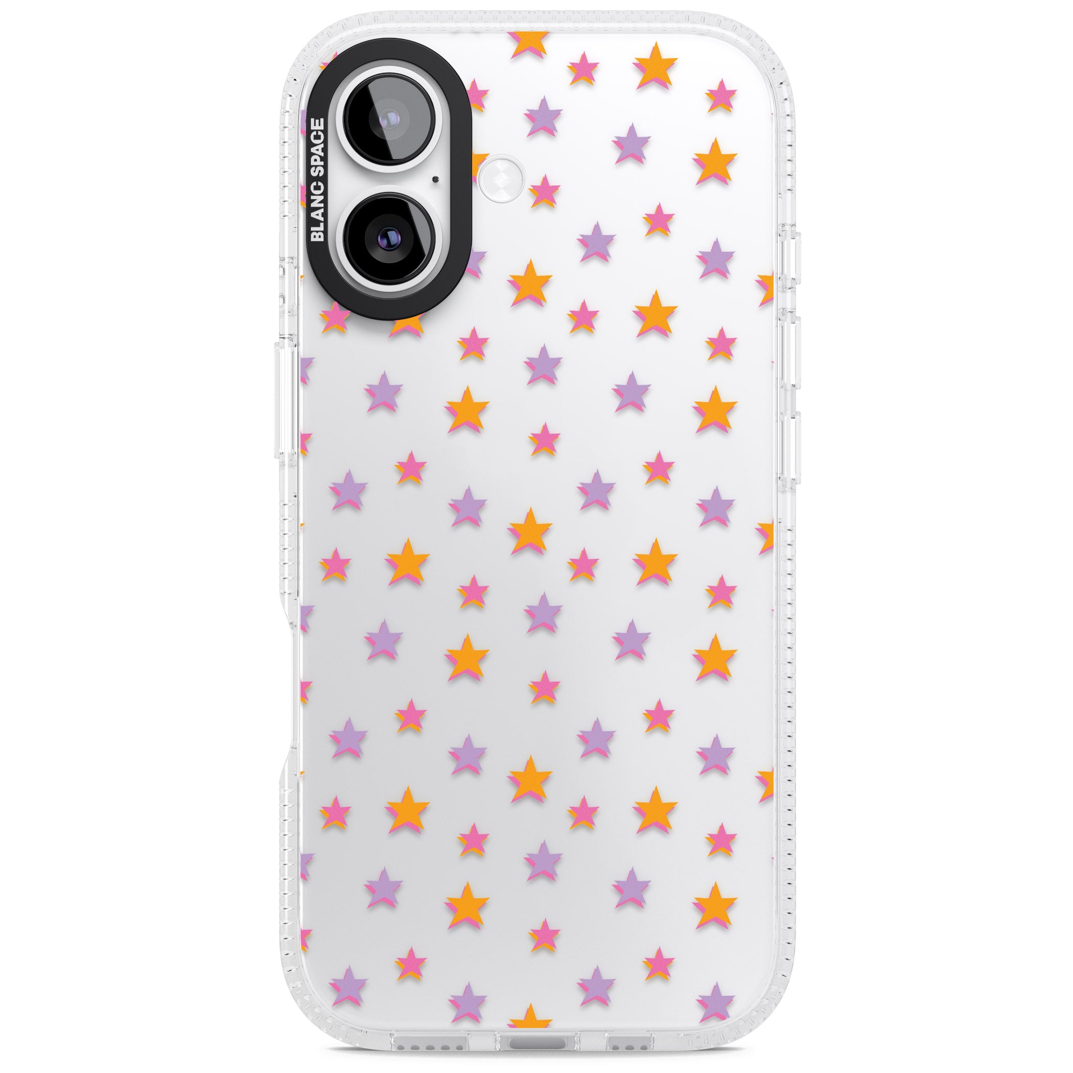 Spangling Stars Pattern iPhone 17 Impact Air Clear Phone Case