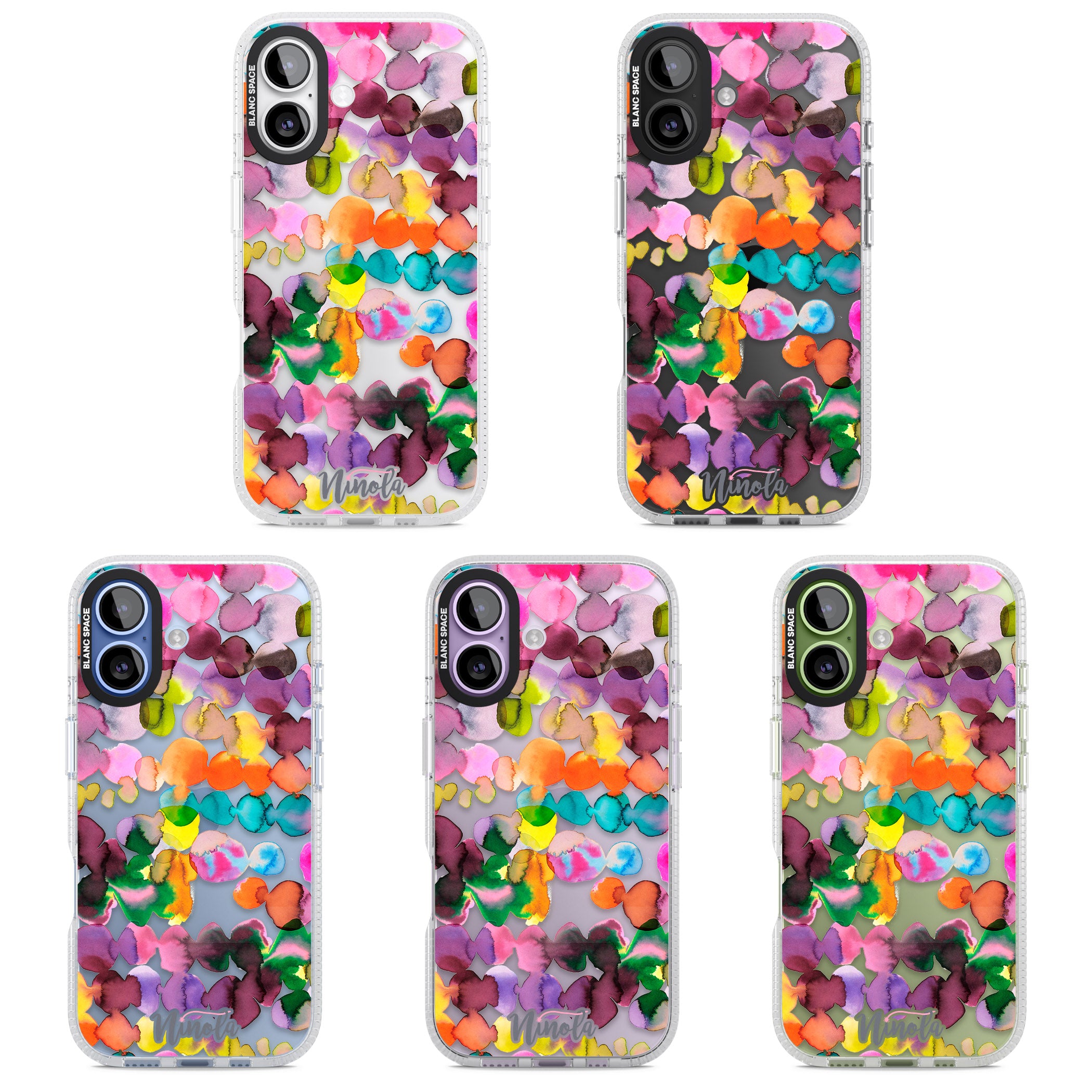 Ink Splash Hues iPhone 17 Impact Air Clear Phone Case APT Impact Protection