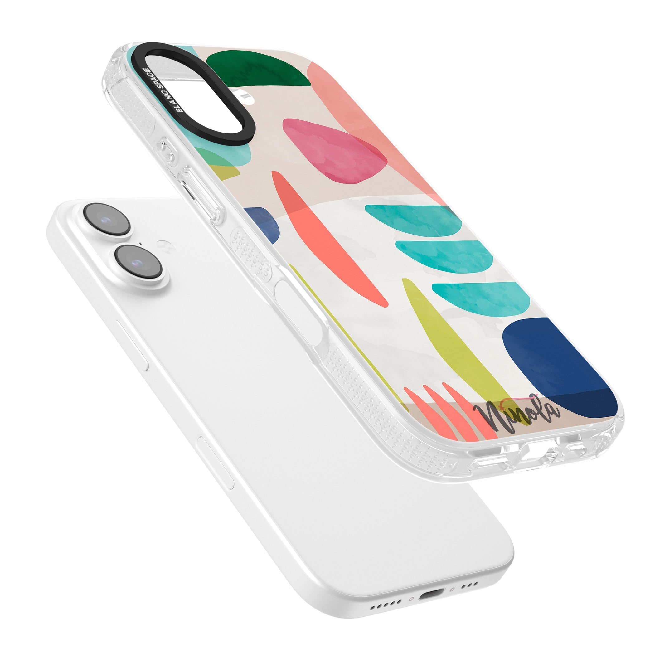 Bold Colorful Shapes iPhone 17 Impact Air Clear Phone Case Colours