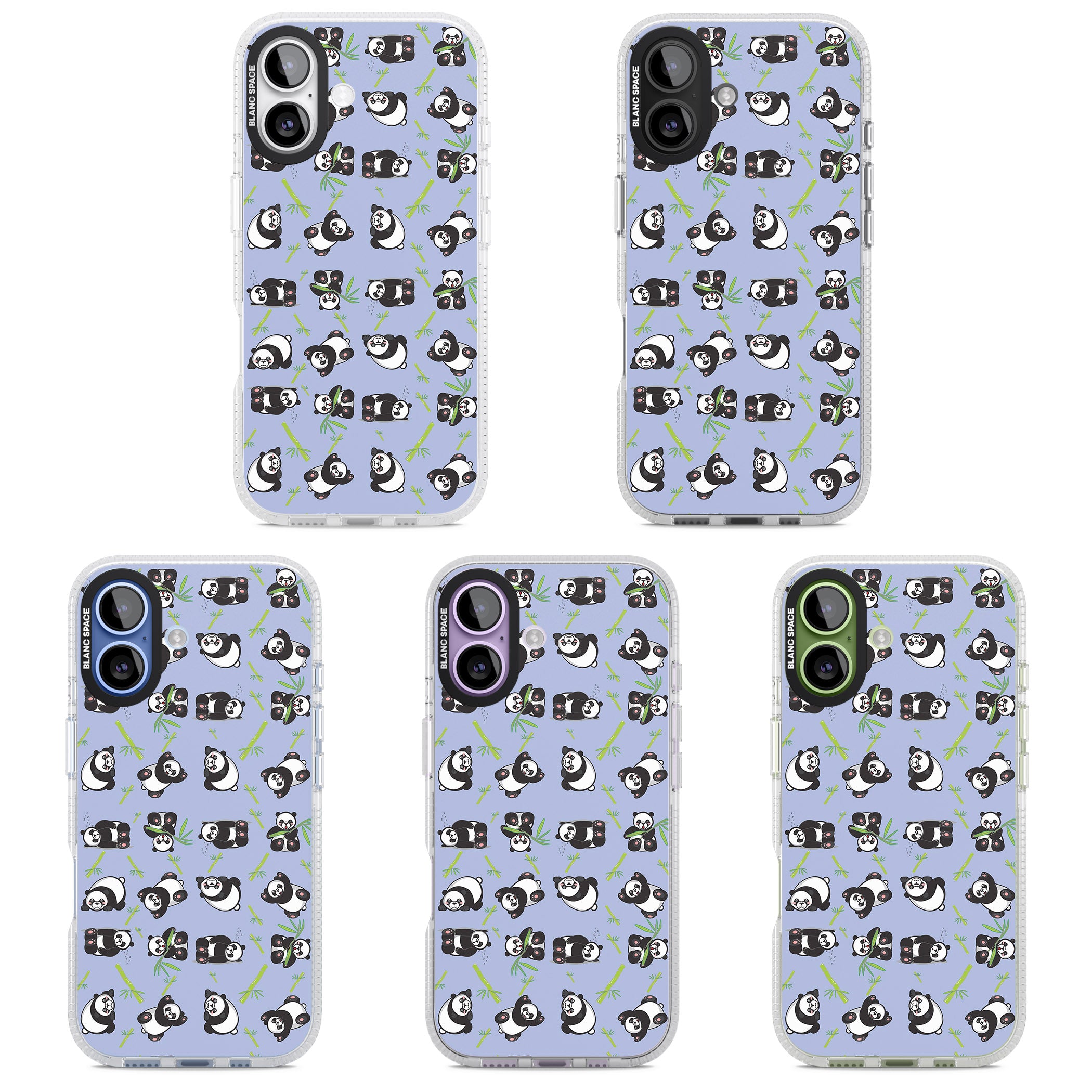Panda Pattern iPhone 17 Impact Air Clear Phone Case APT Impact Protection
