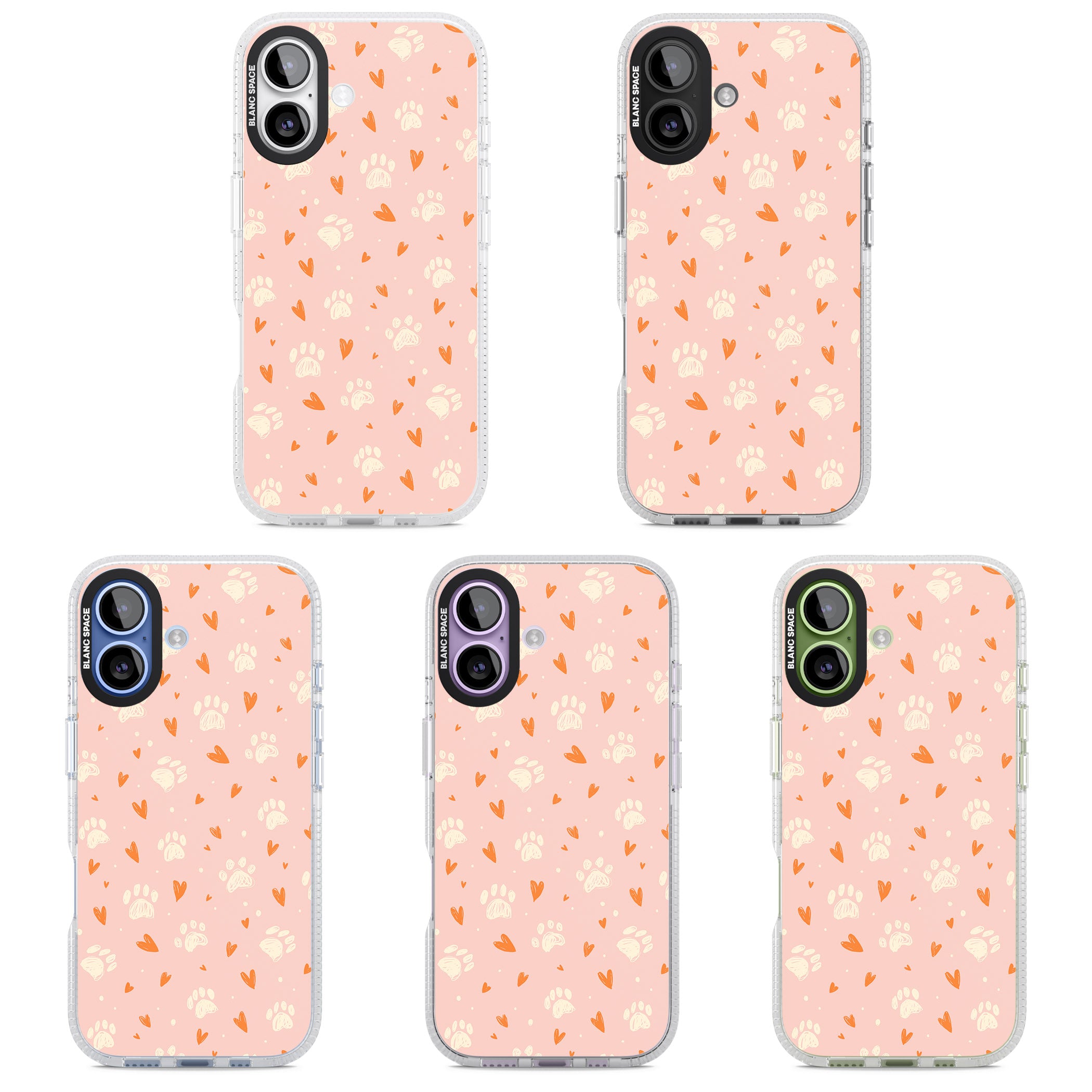 Paws & Hearts iPhone 17 Impact Air Clear Phone Case APT Impact Protection