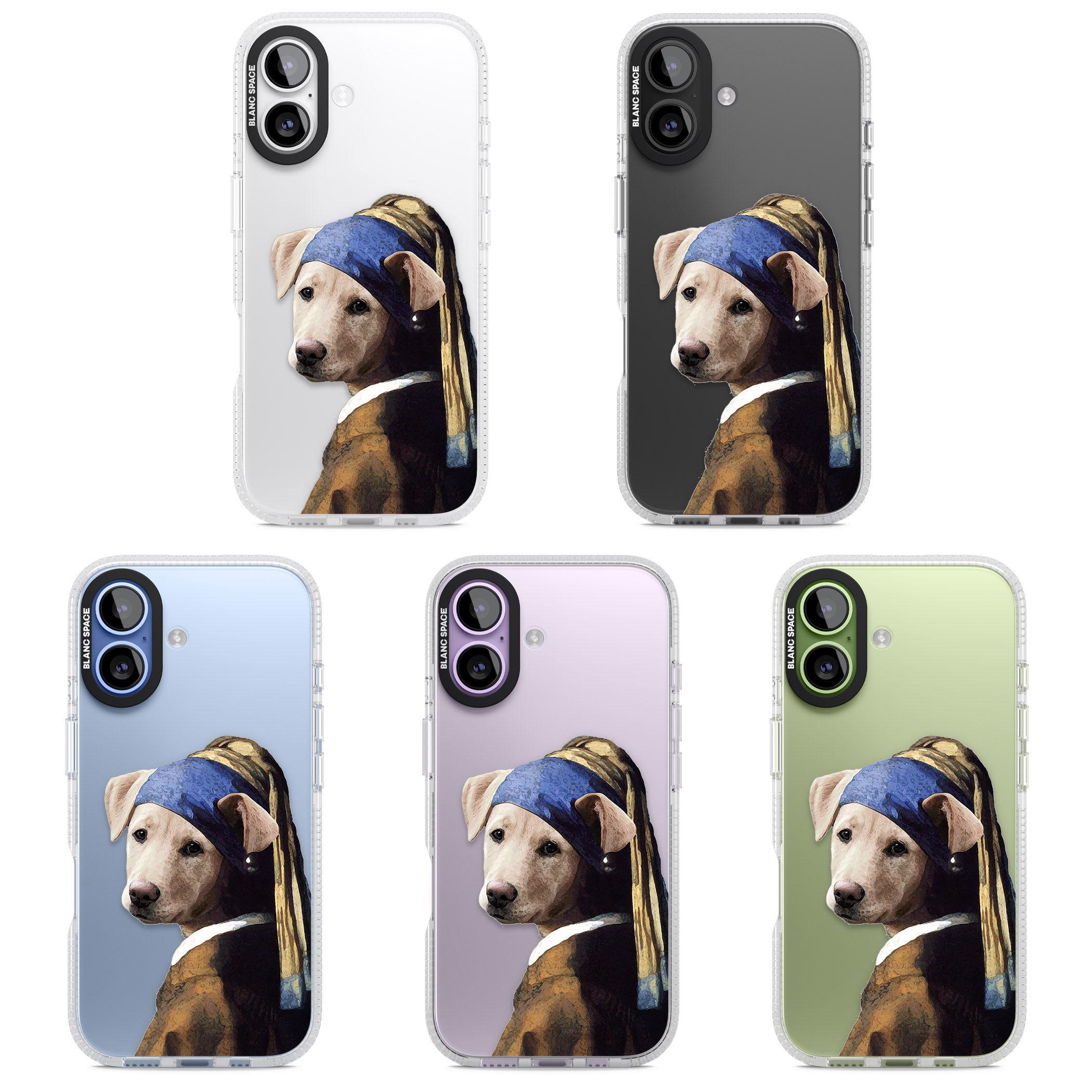 Doggo With A Pearl Earring iPhone 17 Impact Air Clear Phone Case APT Impact Protection