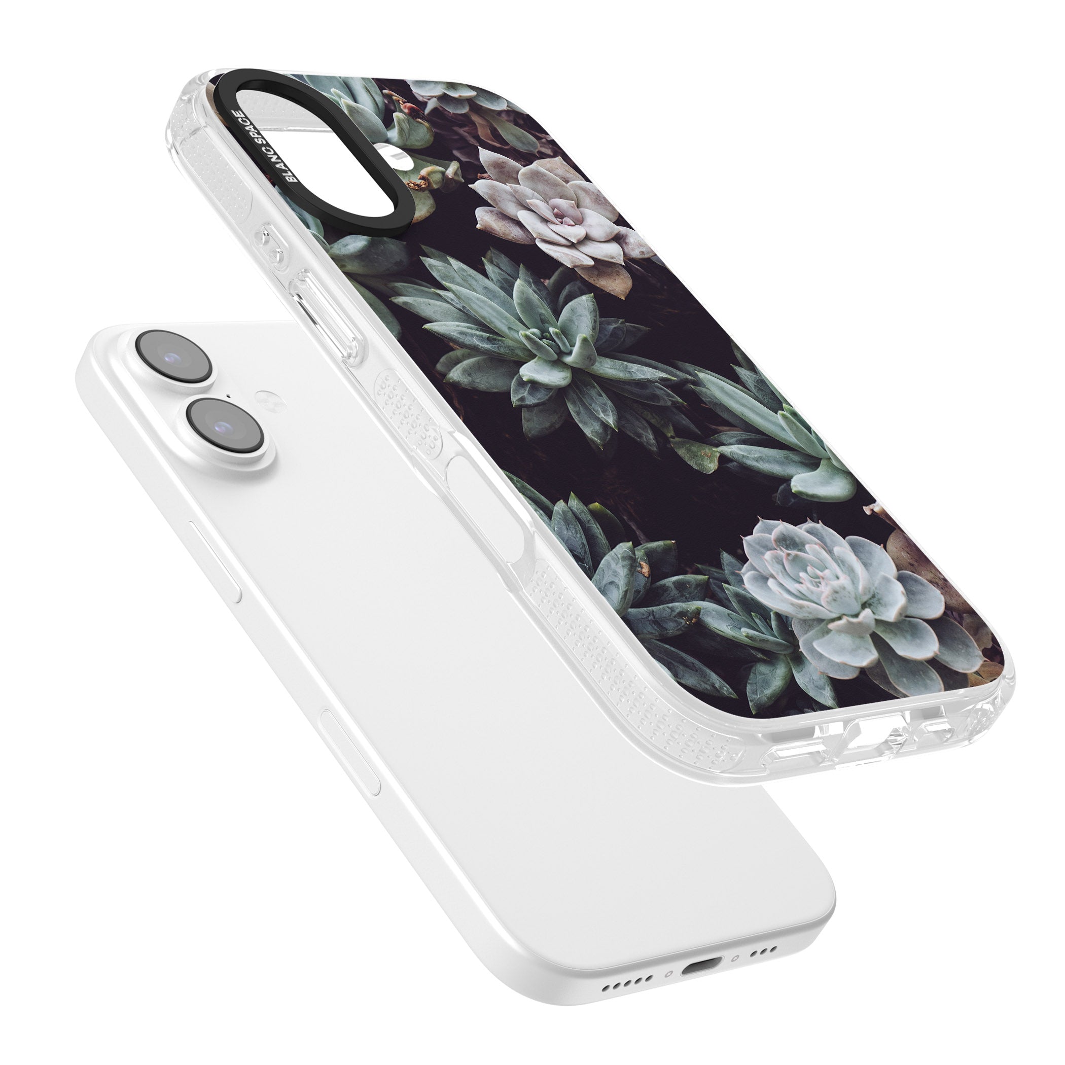 Succulent Bloom Mixed iPhone 17 Impact Air Clear Phone Case Colours