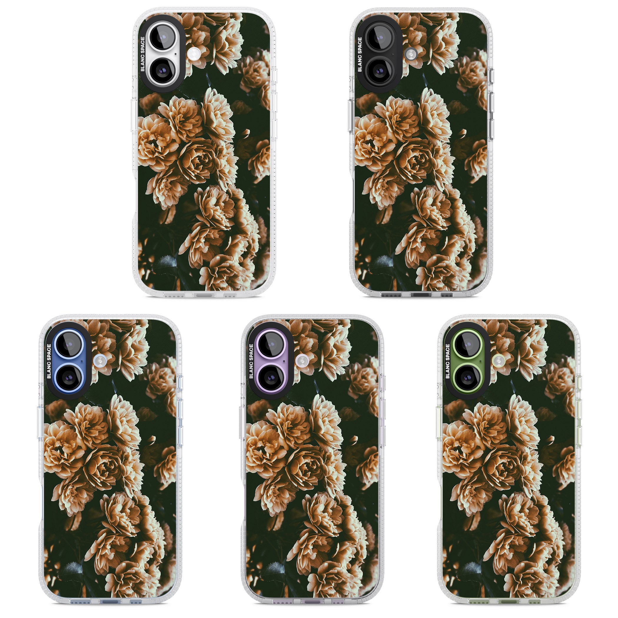 Moody Peony iPhone 17 Impact Air Clear Phone Case APT Impact Protection