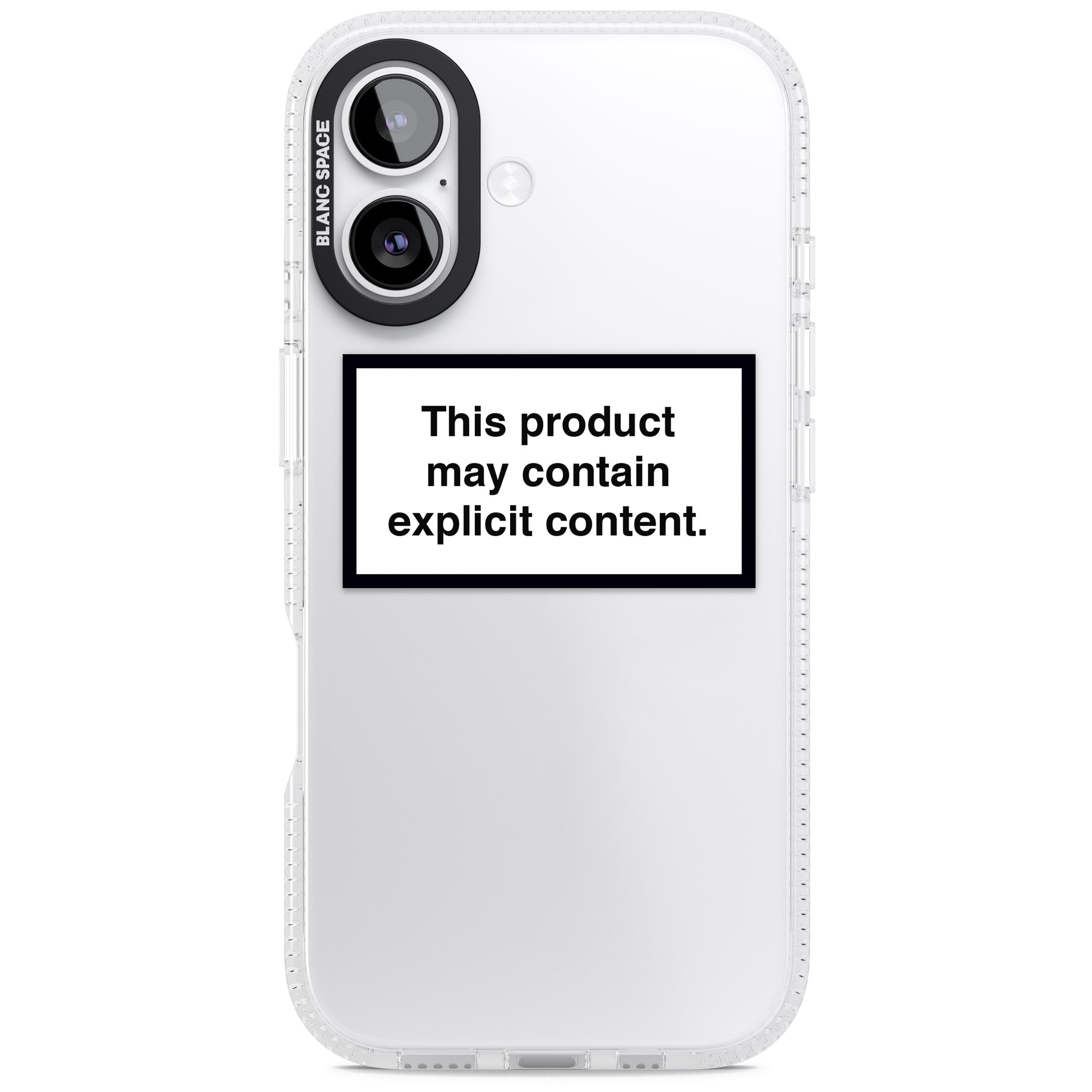 Contains Explicit Content iPhone 17 Impact Air Clear Phone Case