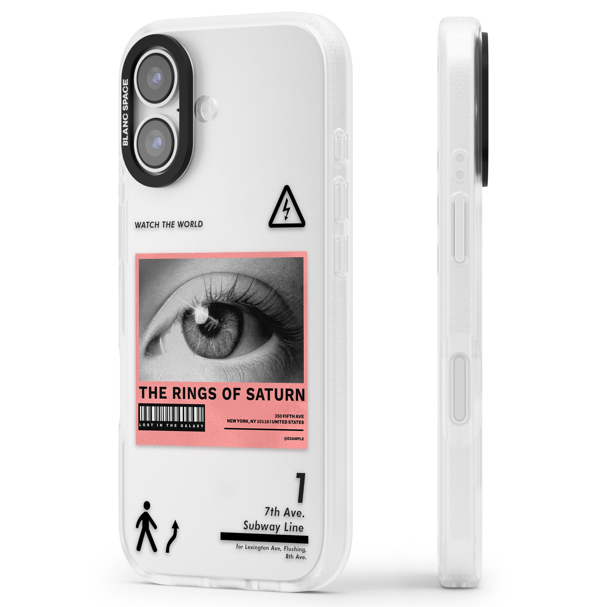 Watch The World iPhone 17 Impact Air Clear Phone Case Side Profile