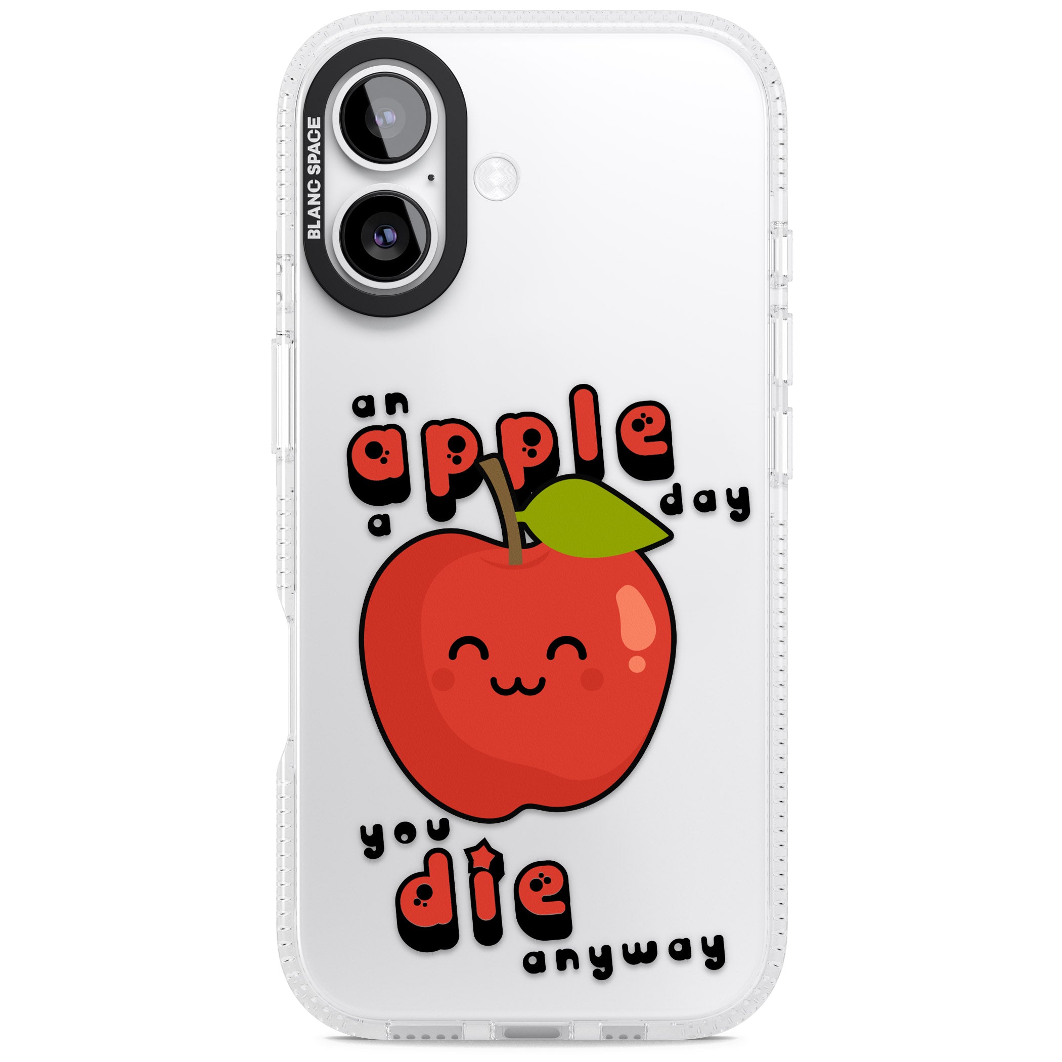 An Apple A Day iPhone 17 Impact Air Clear Phone Case
