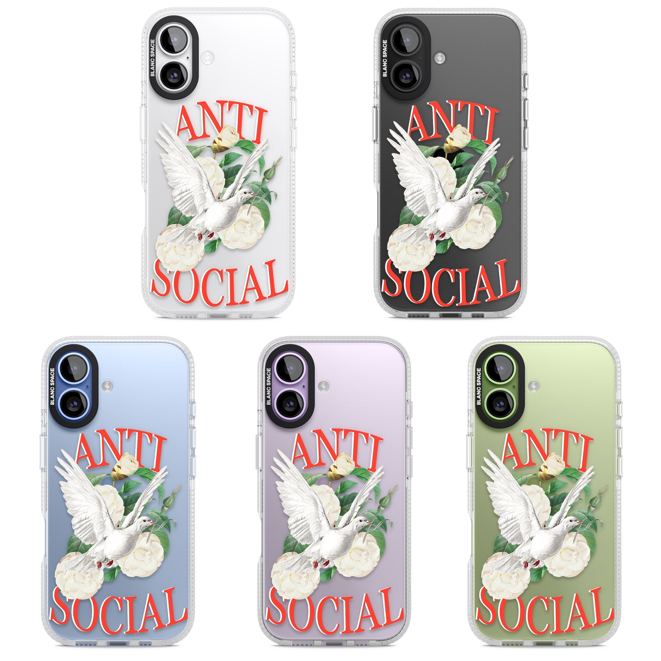 Anti Social iPhone 17 Impact Air Clear Phone Case APT Impact Protection