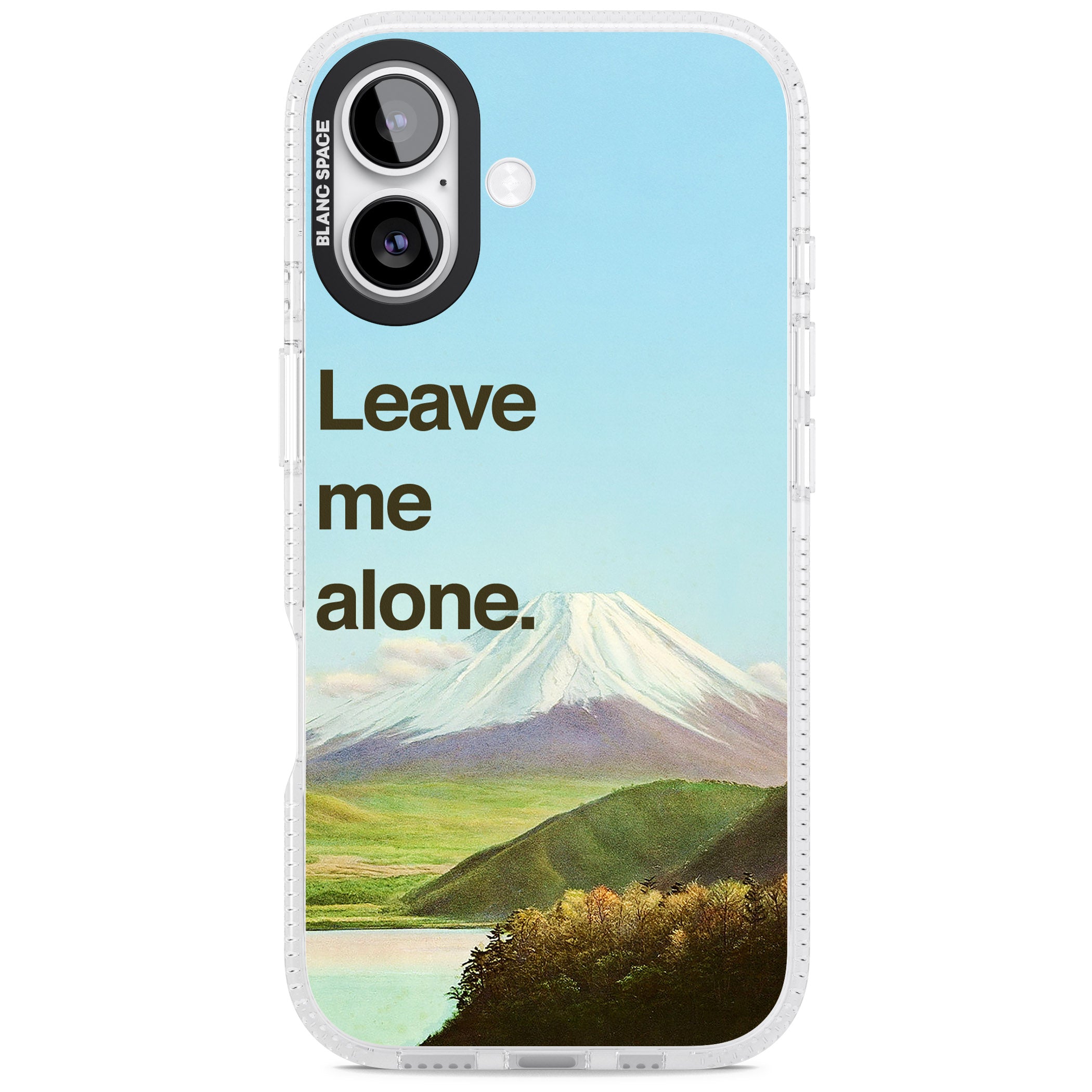 Leave Me Alone iPhone 17 Impact Air Clear Phone Case