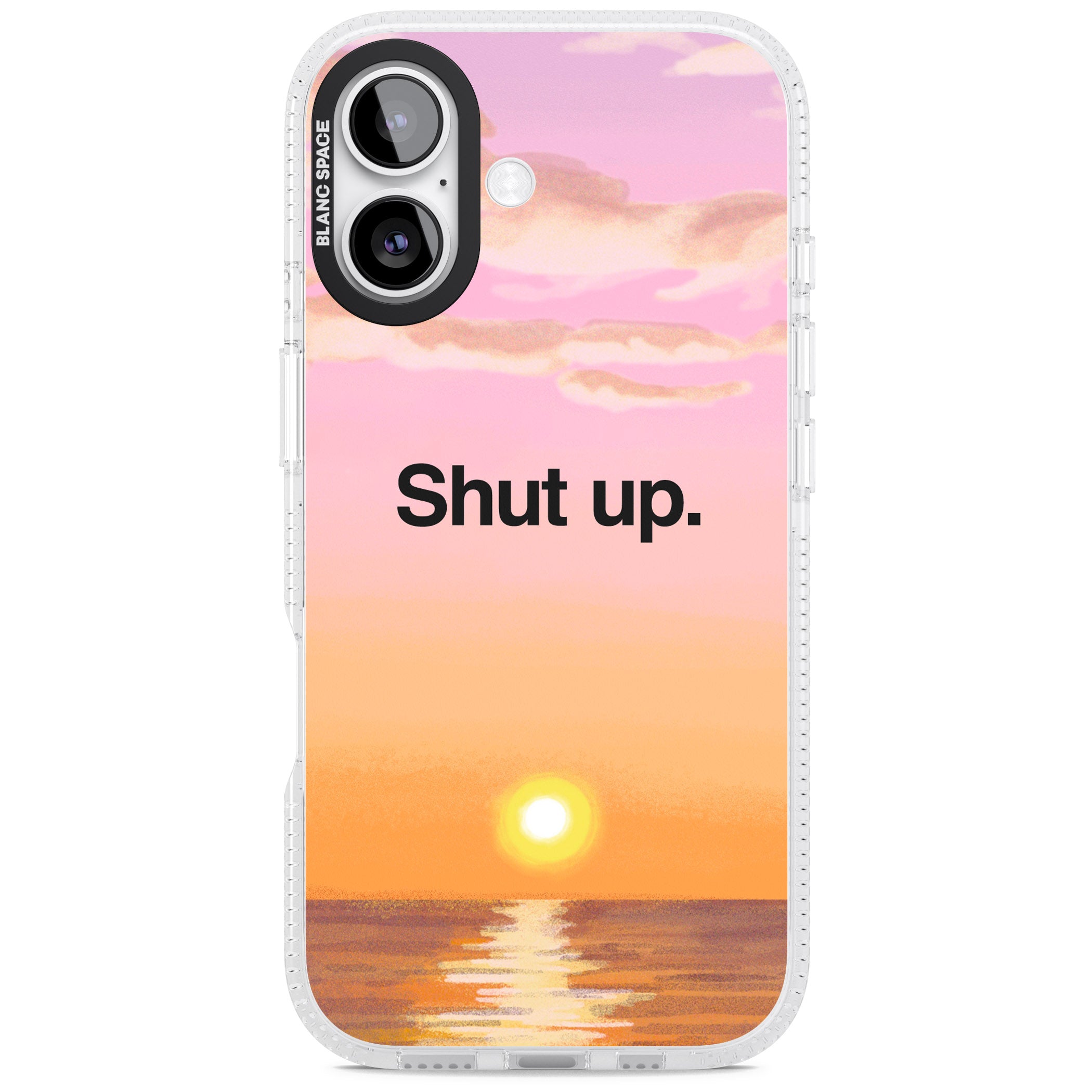 Shut Up iPhone 17 Impact Air Clear Phone Case