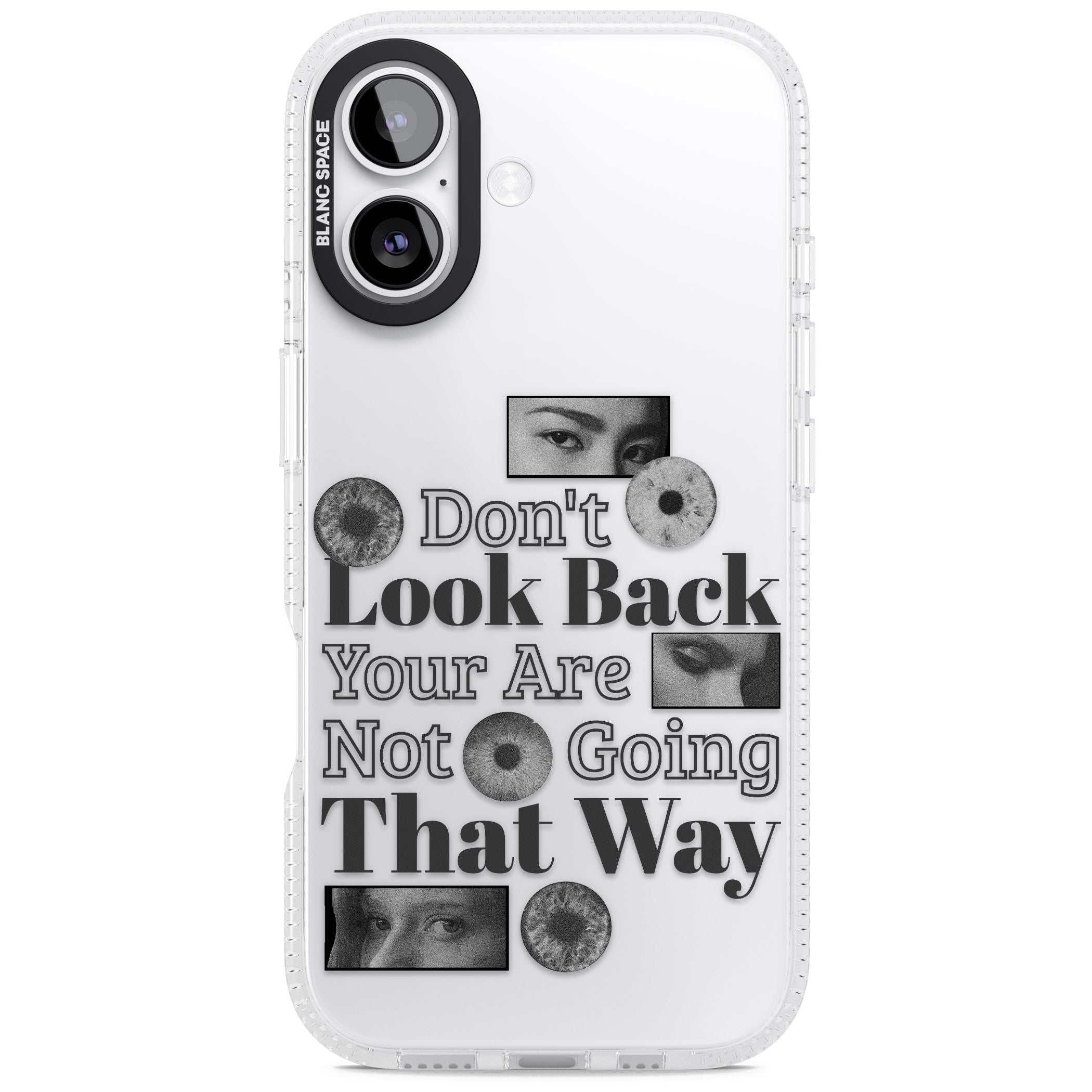 Dont Look Back iPhone 17 Impact Air Clear Phone Case