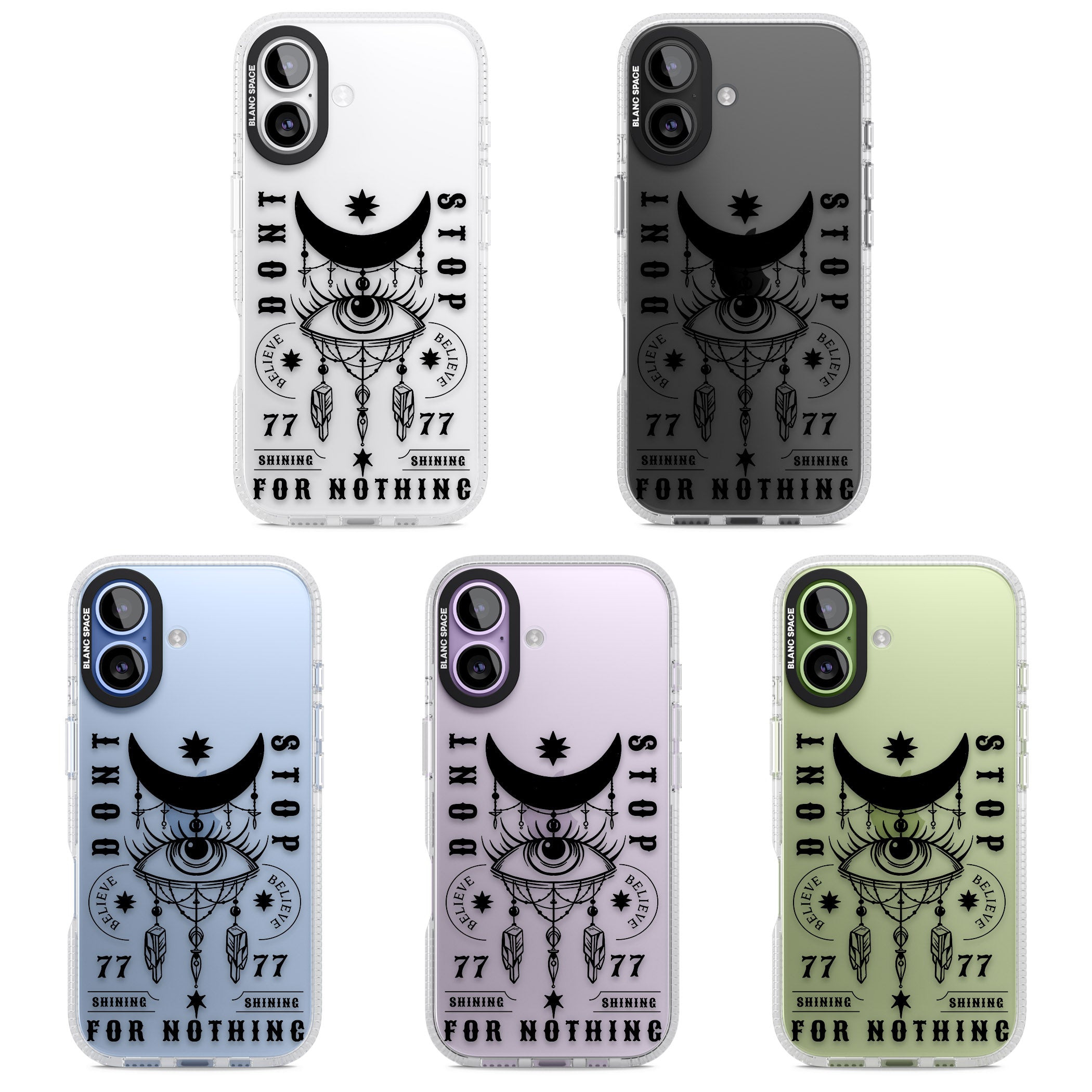 Dont Stop For Nothing iPhone 17 Impact Air Clear Phone Case APT Impact Protection