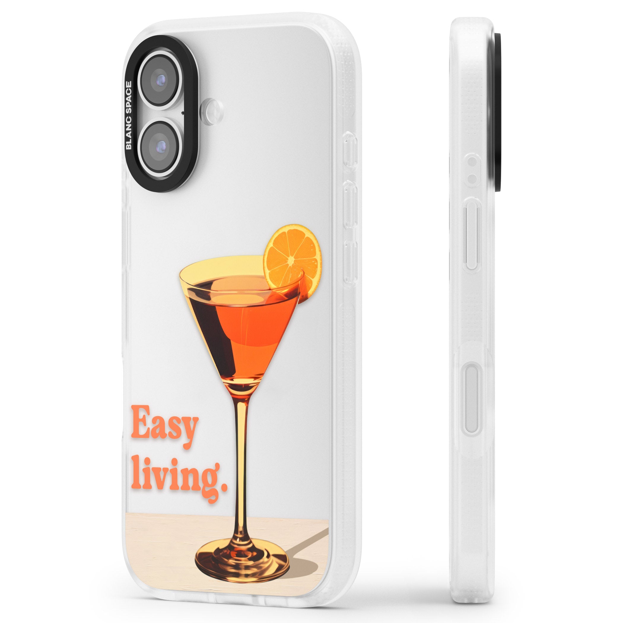 Easy Living iPhone 17 Impact Air Clear Phone Case Side Profile