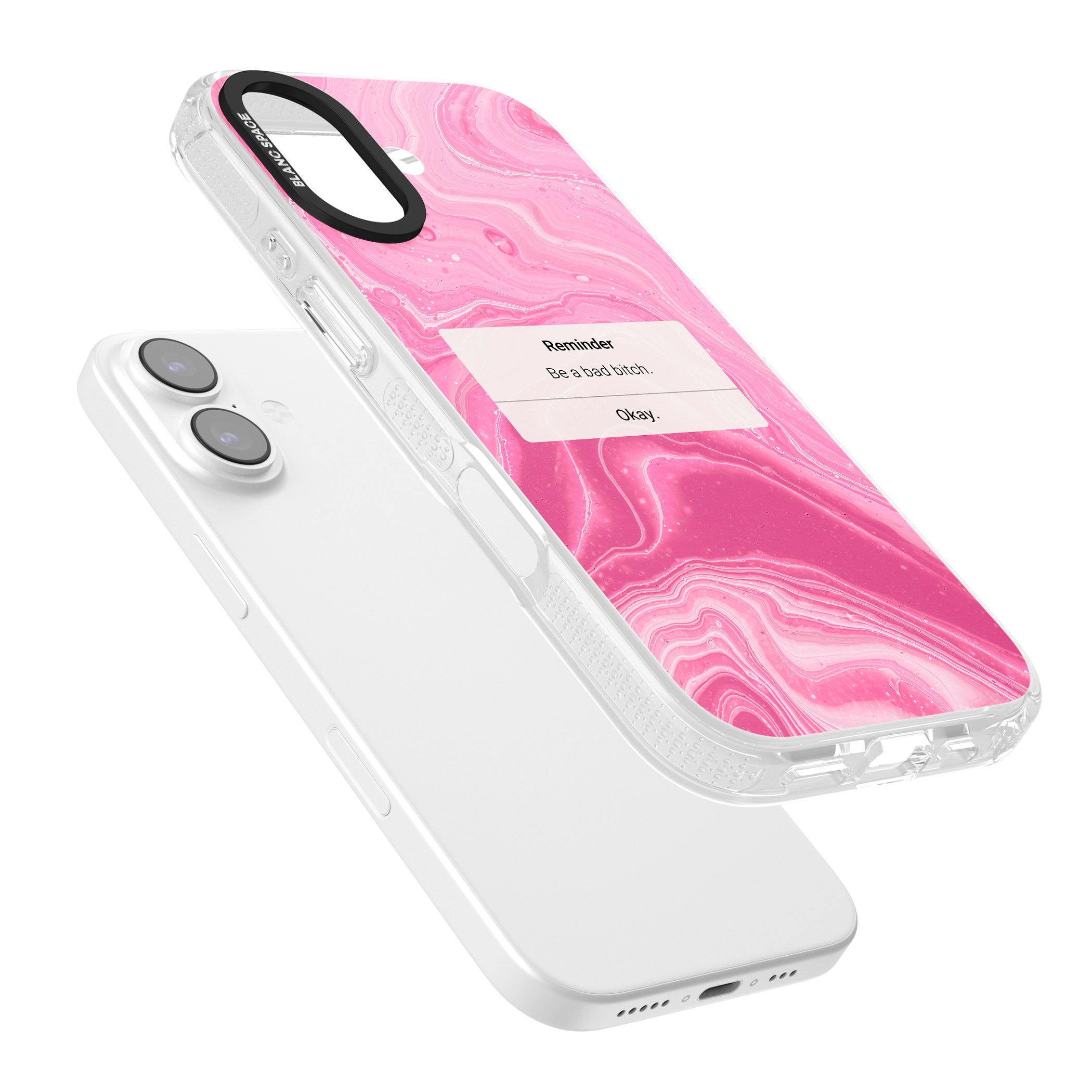 Bad Bitch Reminder iPhone 17 Impact Air Clear Phone Case Colours