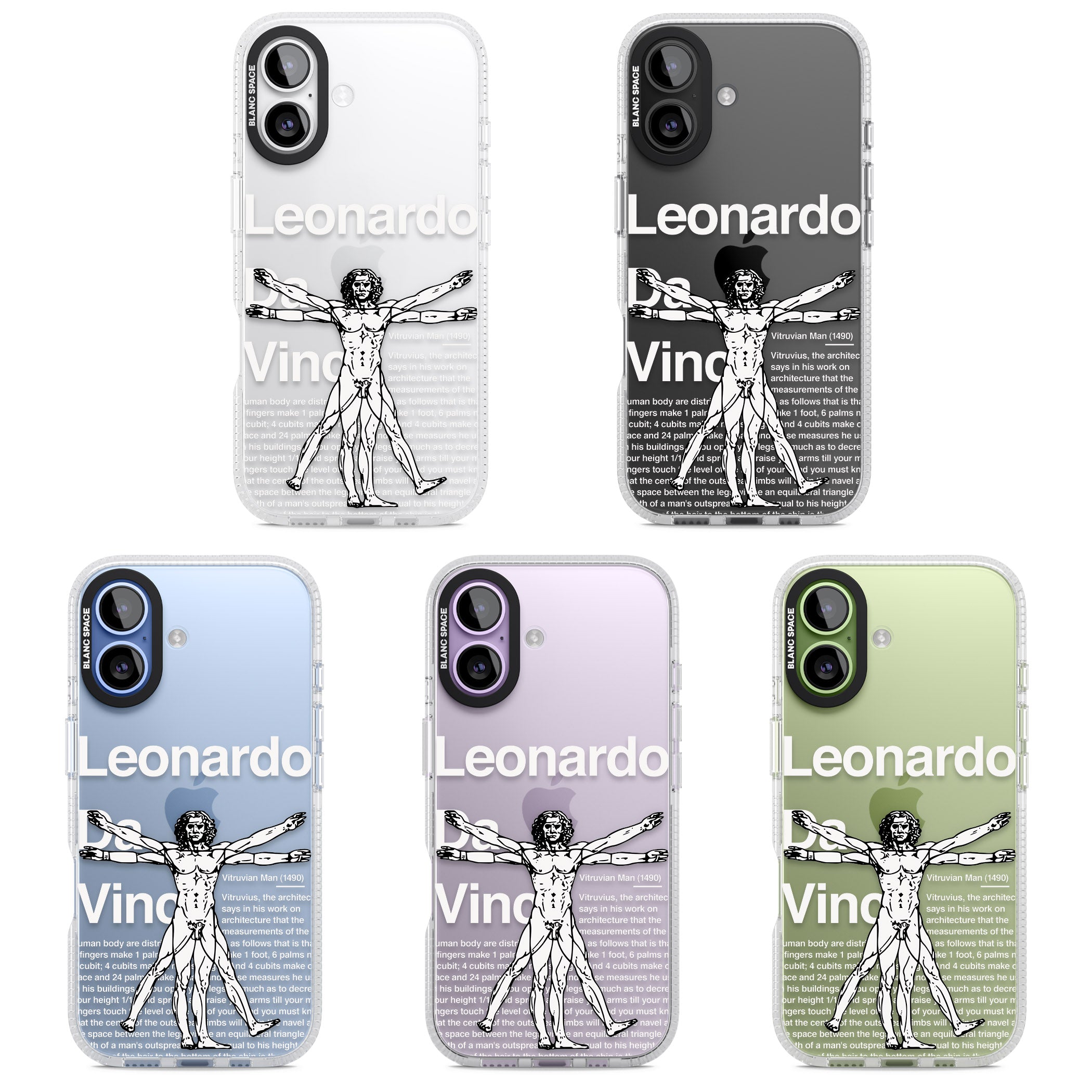Vitruvian Man iPhone 17 Impact Air Clear Phone Case APT Impact Protection