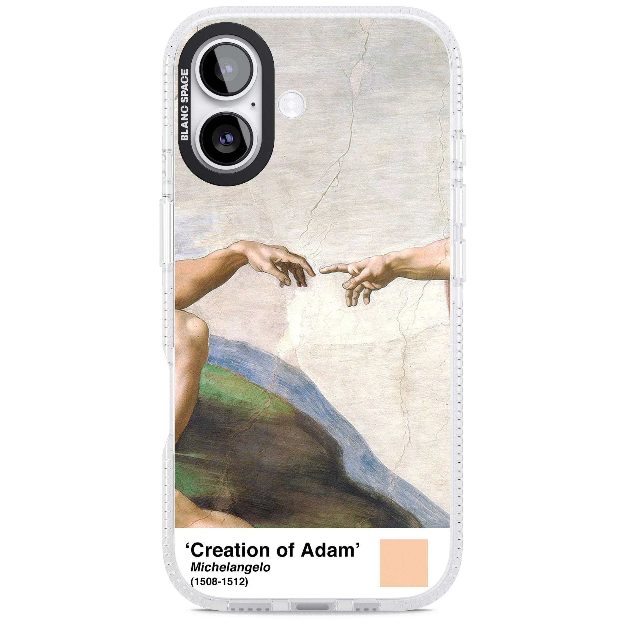 Creation Of Adam iPhone 17 Impact Air Clear Phone Case