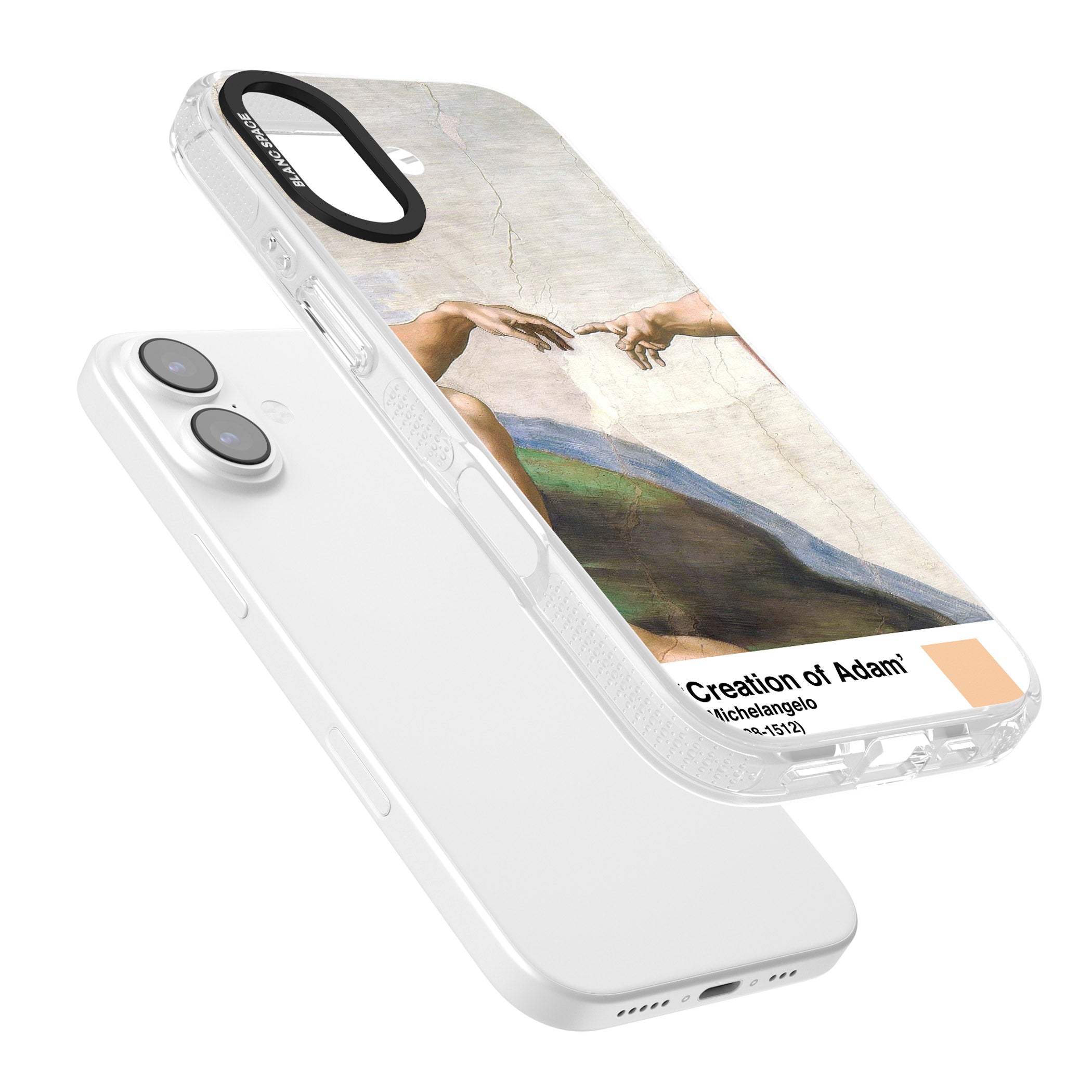 Creation Of Adam iPhone 17 Impact Air Clear Phone Case Colours