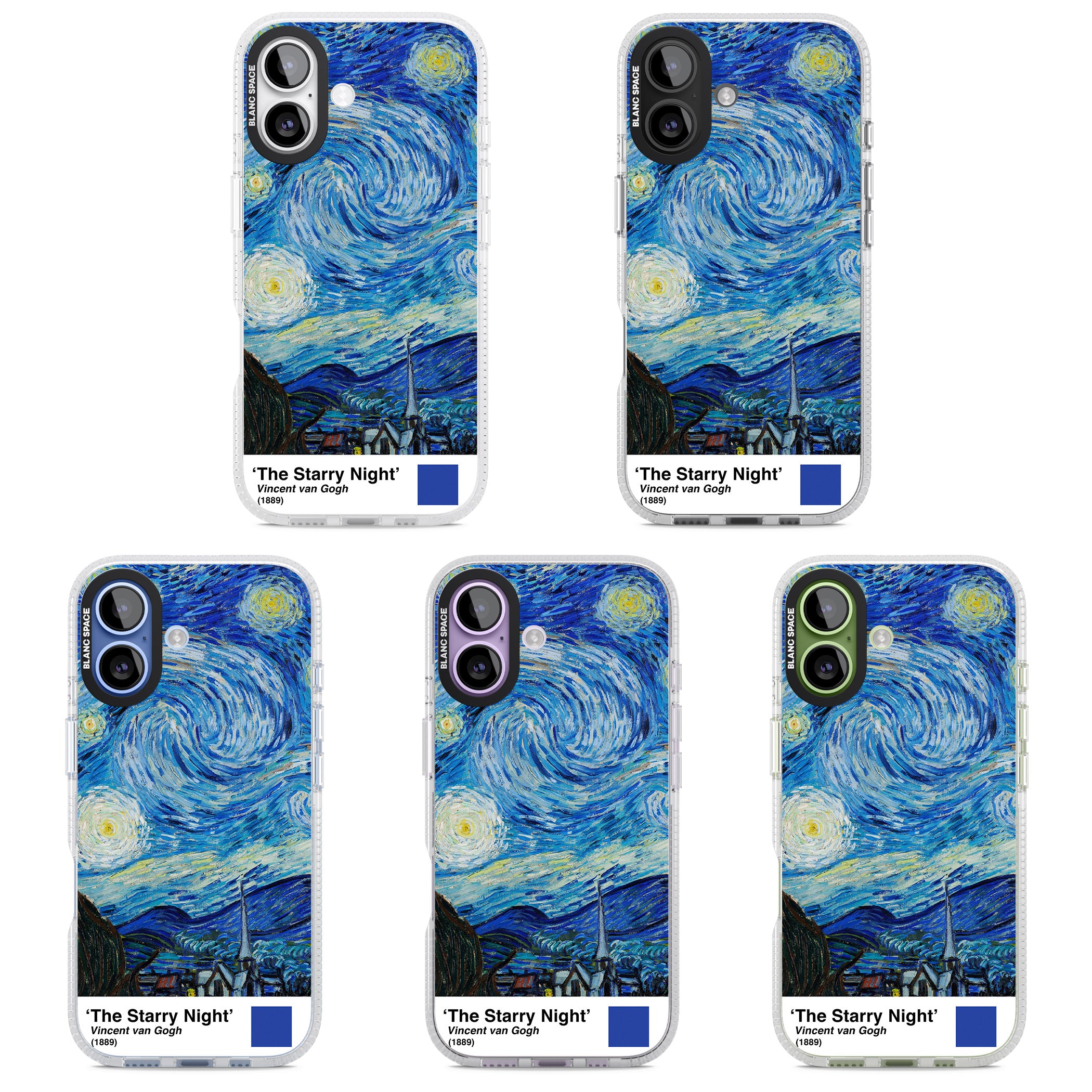 The Starry Night iPhone 17 Impact Air Clear Phone Case APT Impact Protection