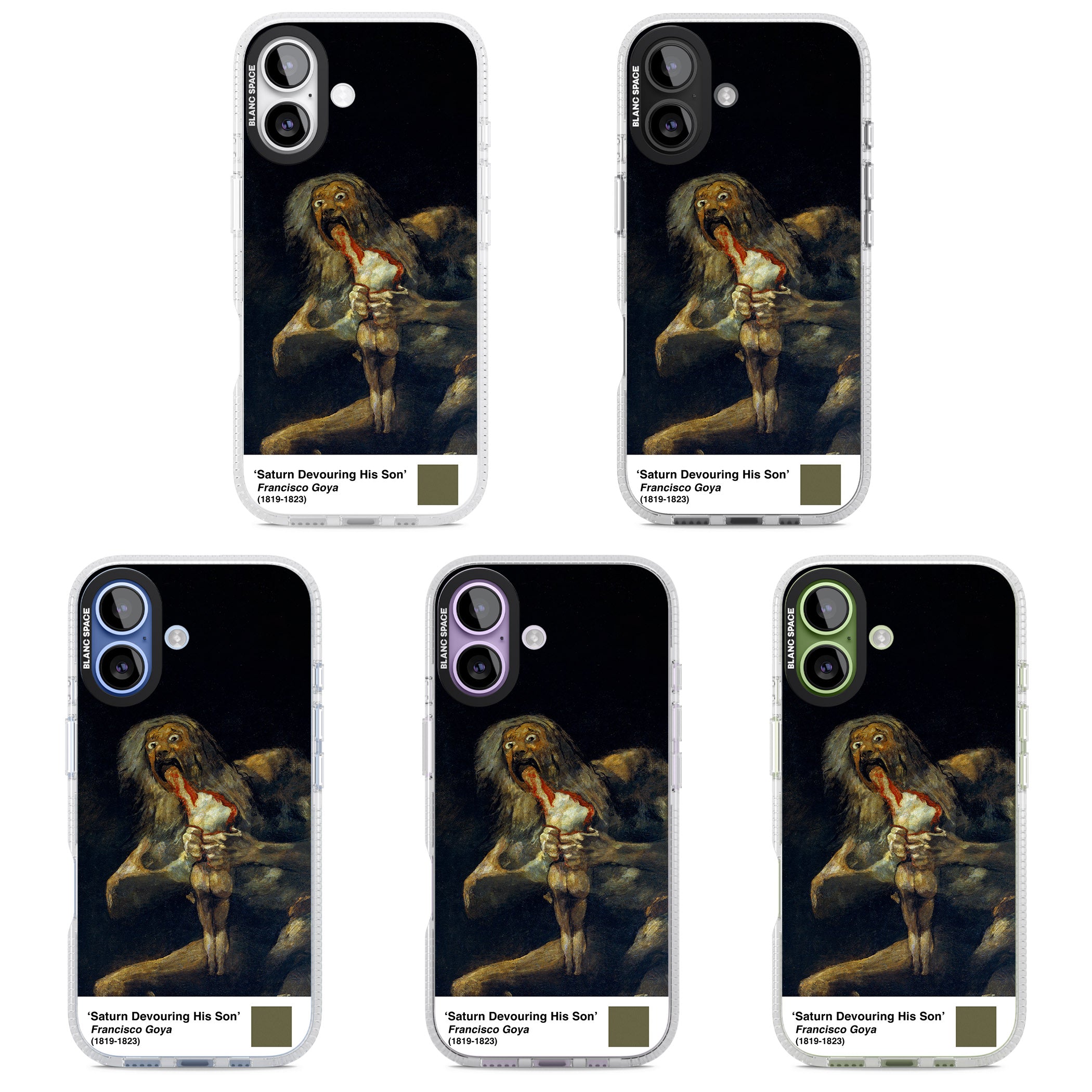 Saturn Devouring His Son iPhone 17 Impact Air Clear Phone Case APT Impact Protection