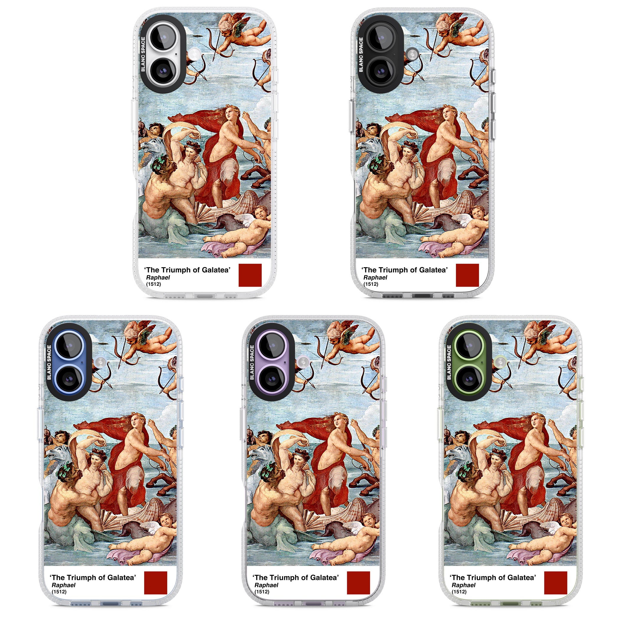 The Triumph Of Galatea iPhone 17 Impact Air Clear Phone Case APT Impact Protection