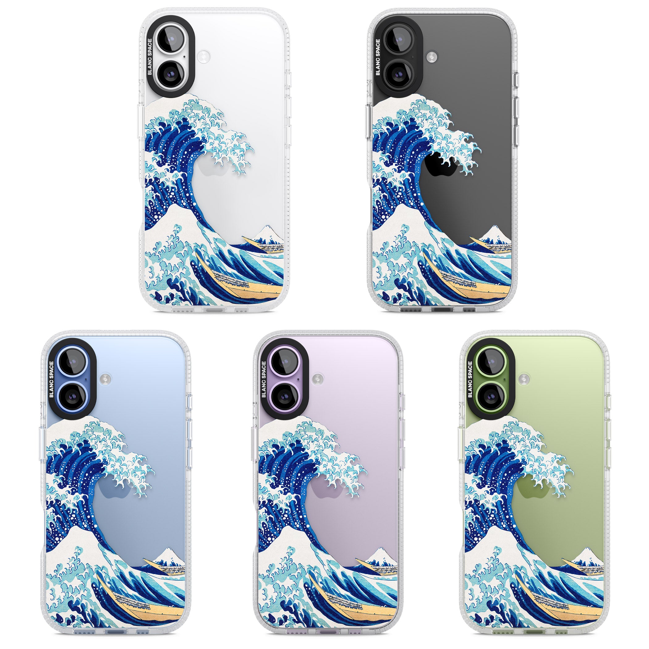 The Great Wave Of Kanagawa iPhone 17 Impact Air Clear Phone Case APT Impact Protection