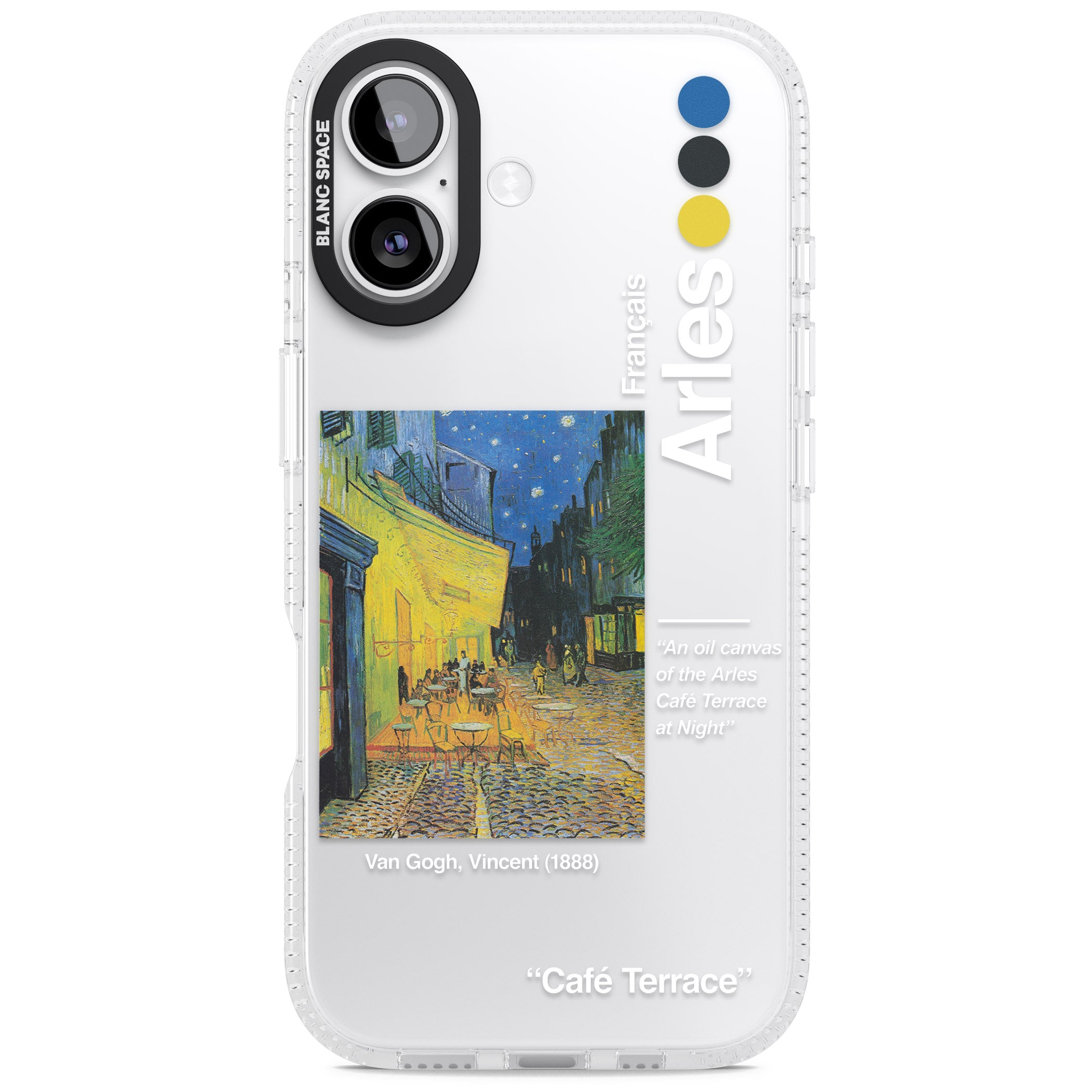 Cafe Terrace At Night iPhone 17 Impact Air Clear Phone Case