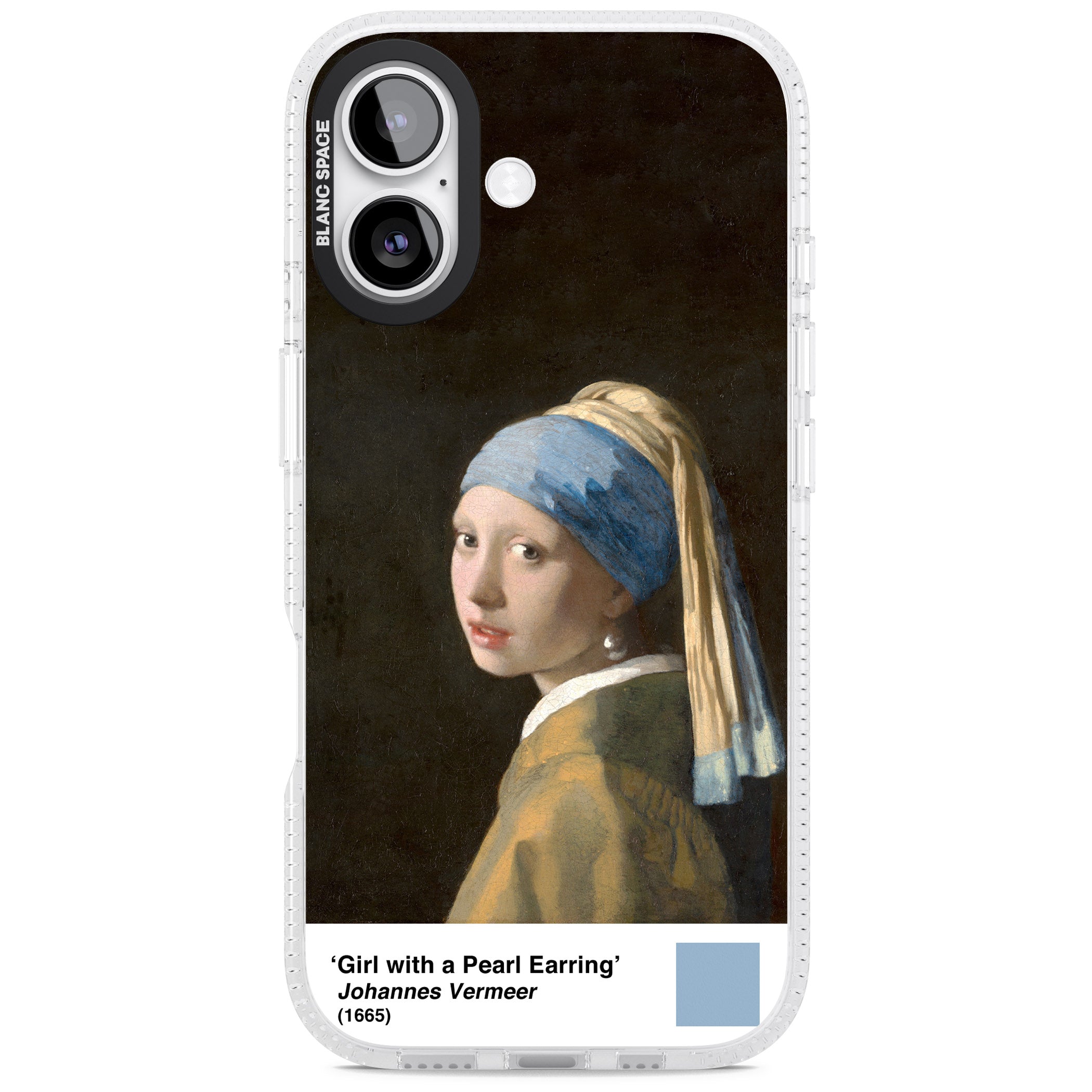 Girl With A Pearl Earring iPhone 17 Impact Air Clear Phone Case