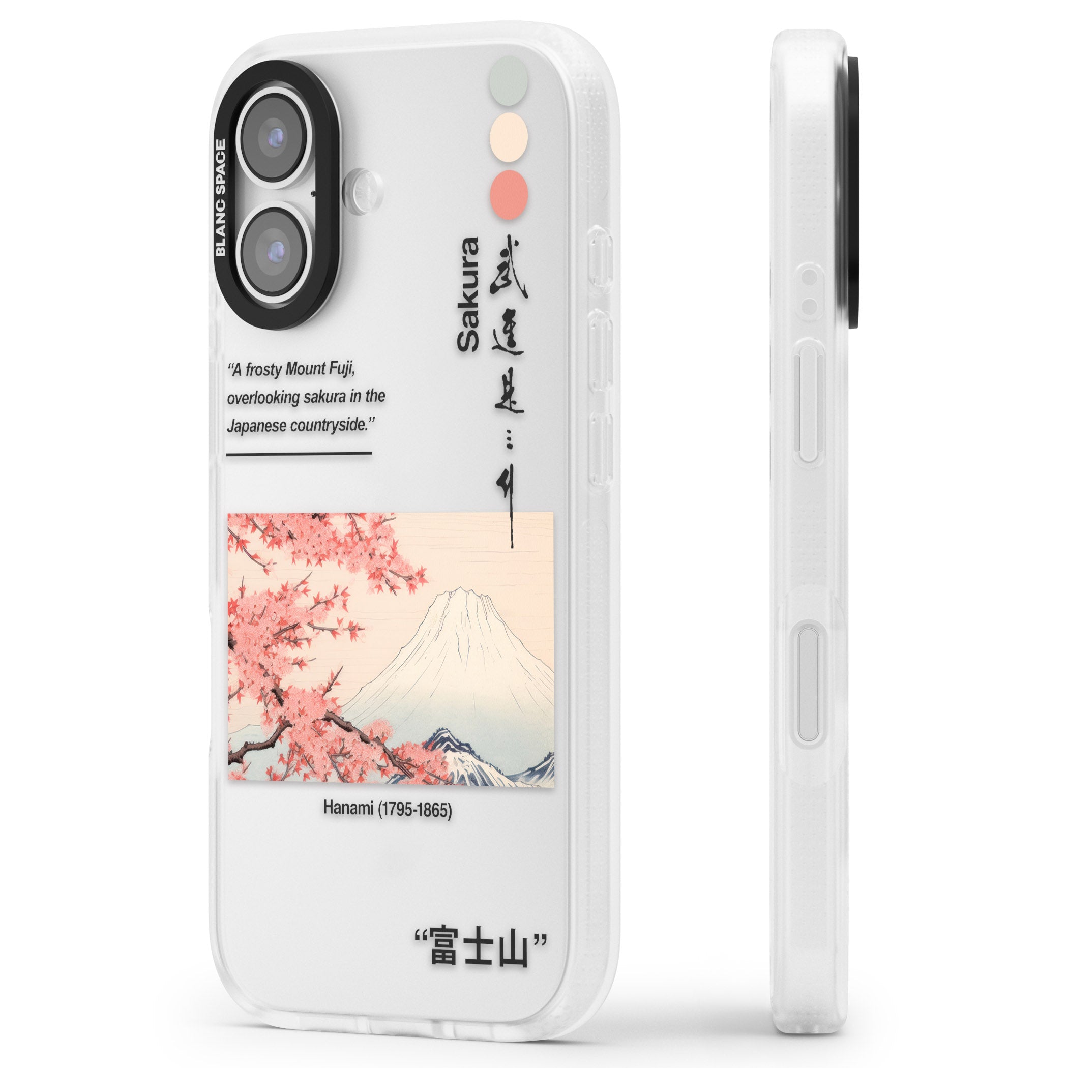 Hanami iPhone 17 Impact Air Clear Phone Case Side Profile
