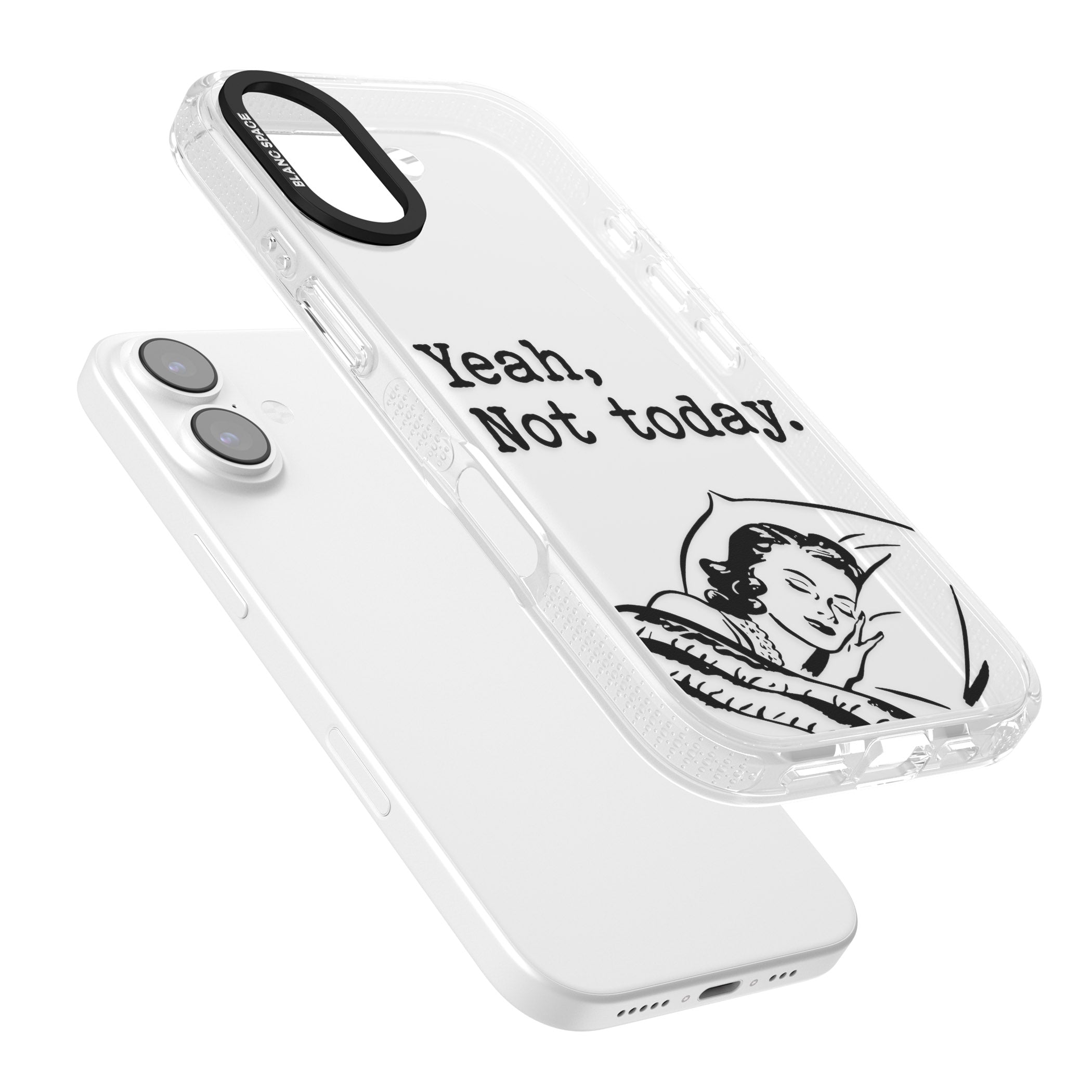 Yeah, Not Today iPhone 17 Impact Air Clear Phone Case Colours
