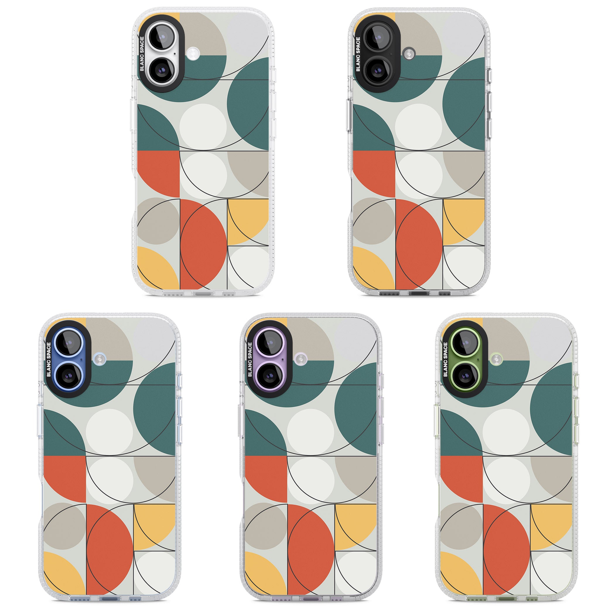 Modern Abstract Circle iPhone 17 Impact Air Clear Phone Case APT Impact Protection