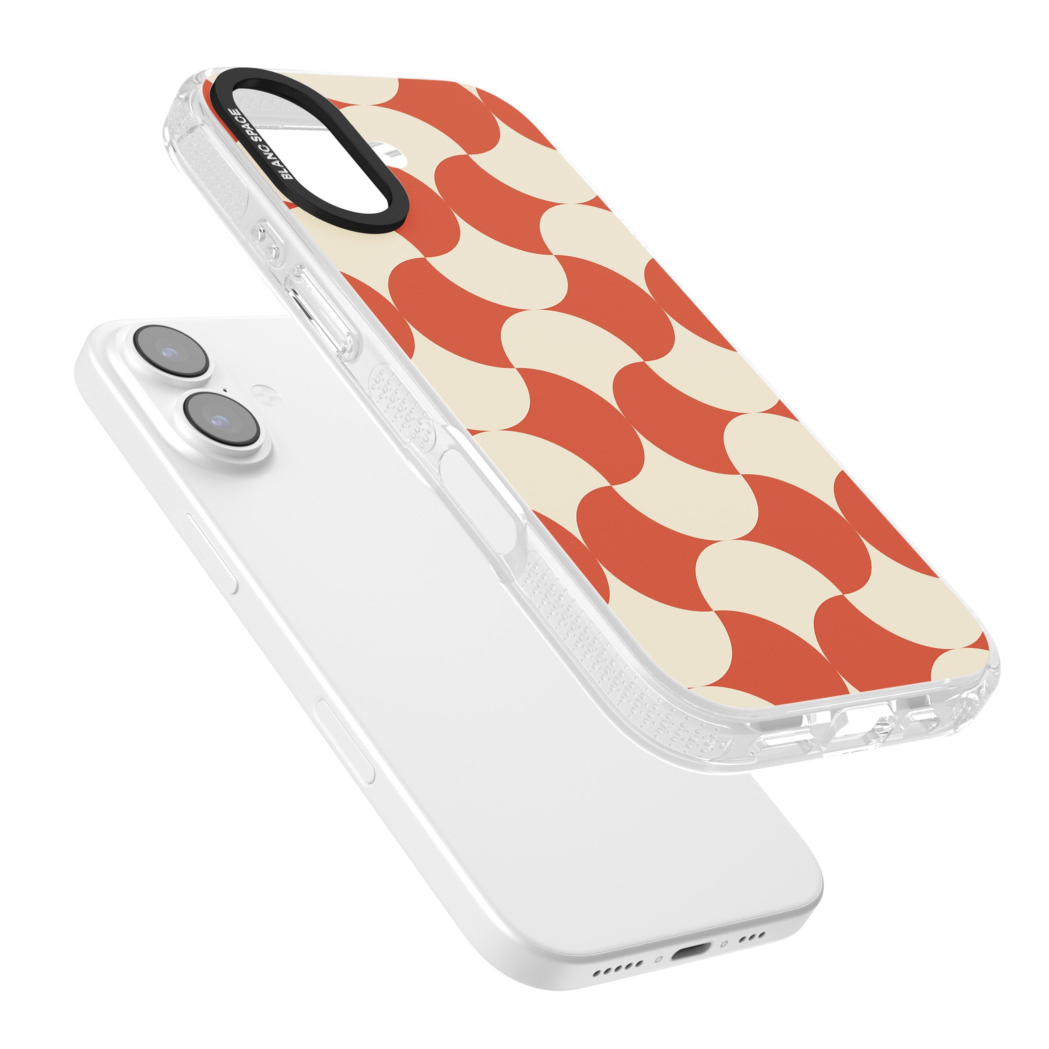 Abstract Retro Shapes iPhone 17 Impact Air Clear Phone Case Colours