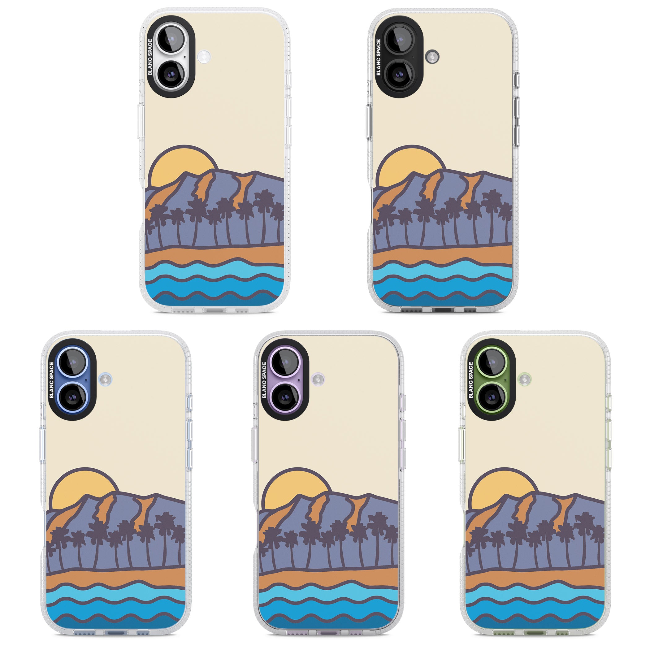 South Sunset iPhone 17 Impact Air Clear Phone Case APT Impact Protection