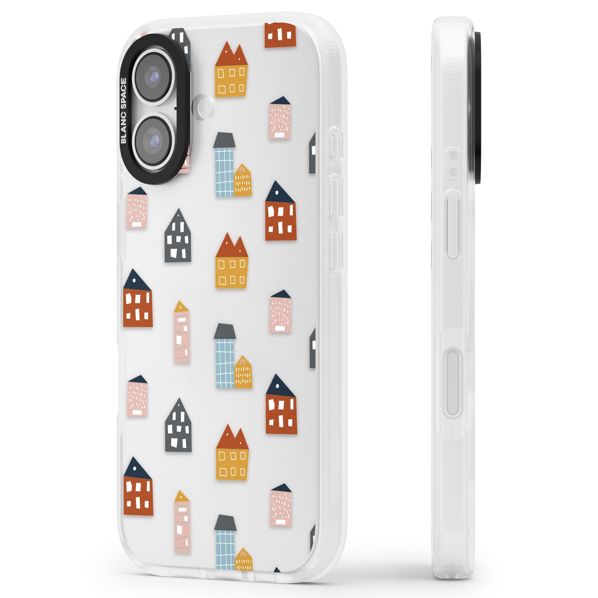 Scandi Village iPhone 17 Impact Air Clear Phone Case Side Profile