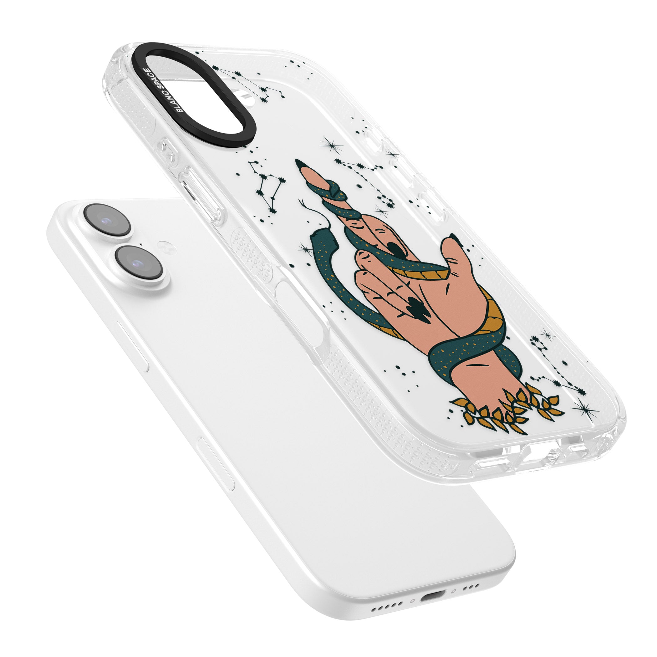 Snakes, Stars And Cynicism iPhone 17 Impact Air Clear Phone Case Colours