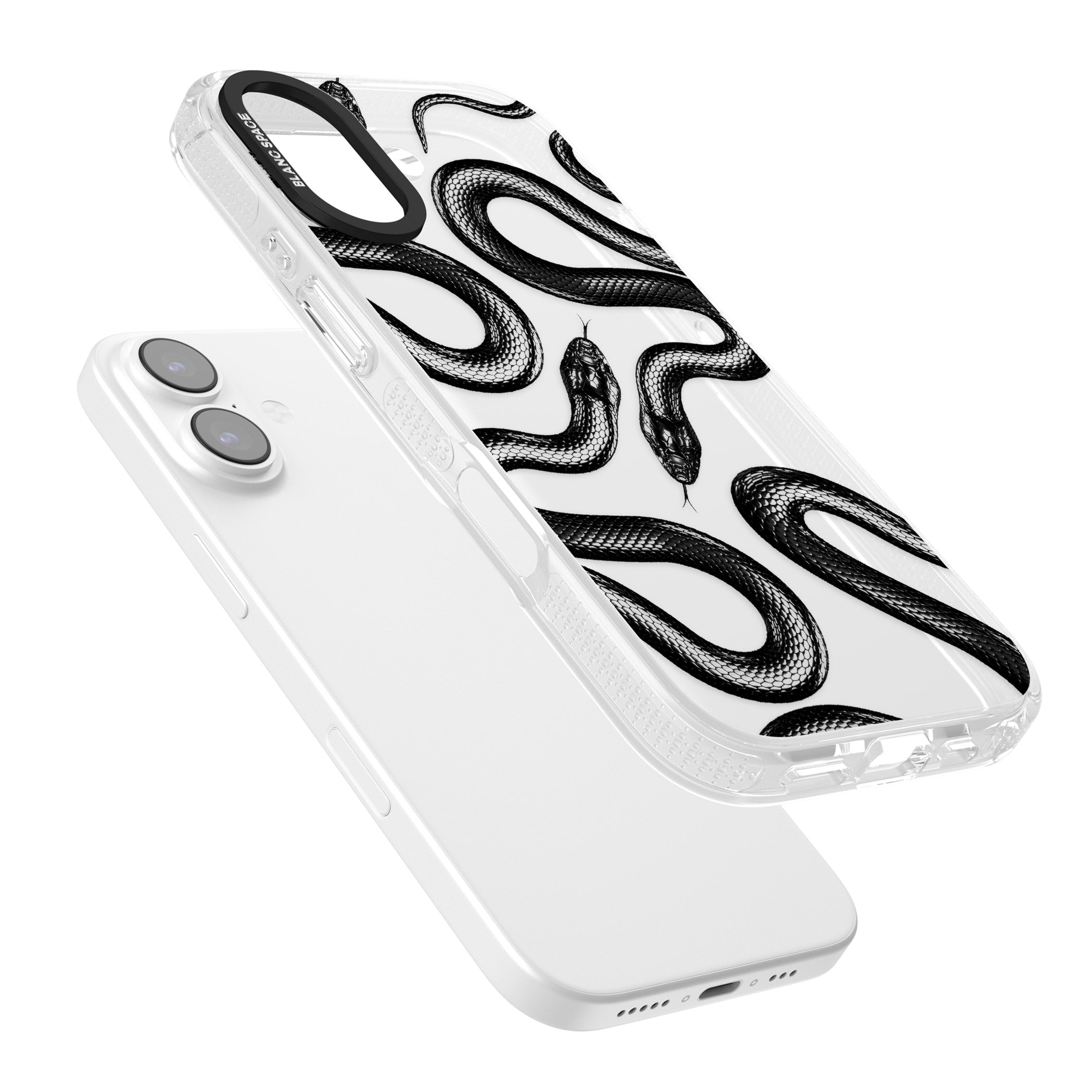 Black Kingsnake iPhone 17 Impact Air Clear Phone Case Colours