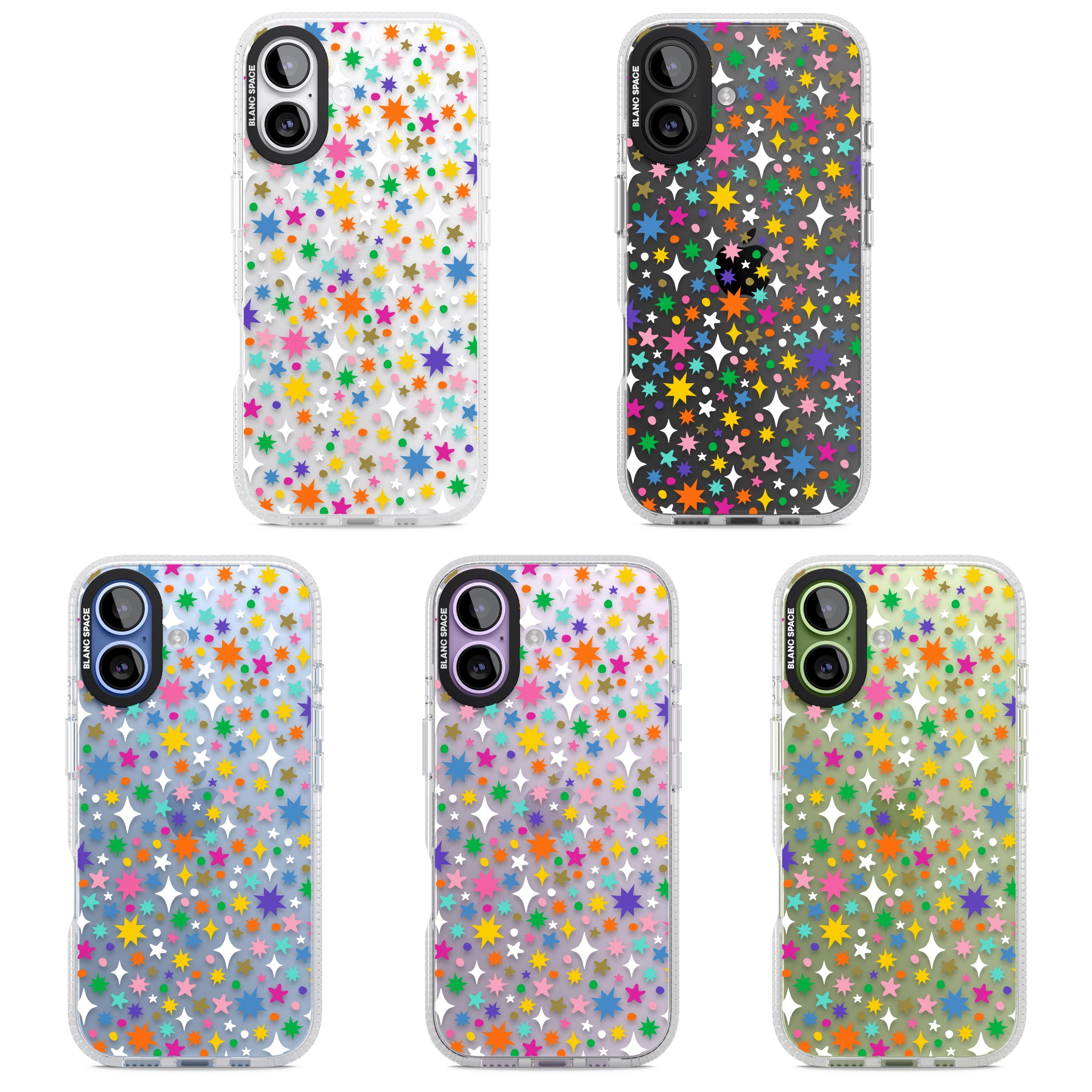 Rainbow Starburst iPhone 17 Impact Air Clear Phone Case APT Impact Protection