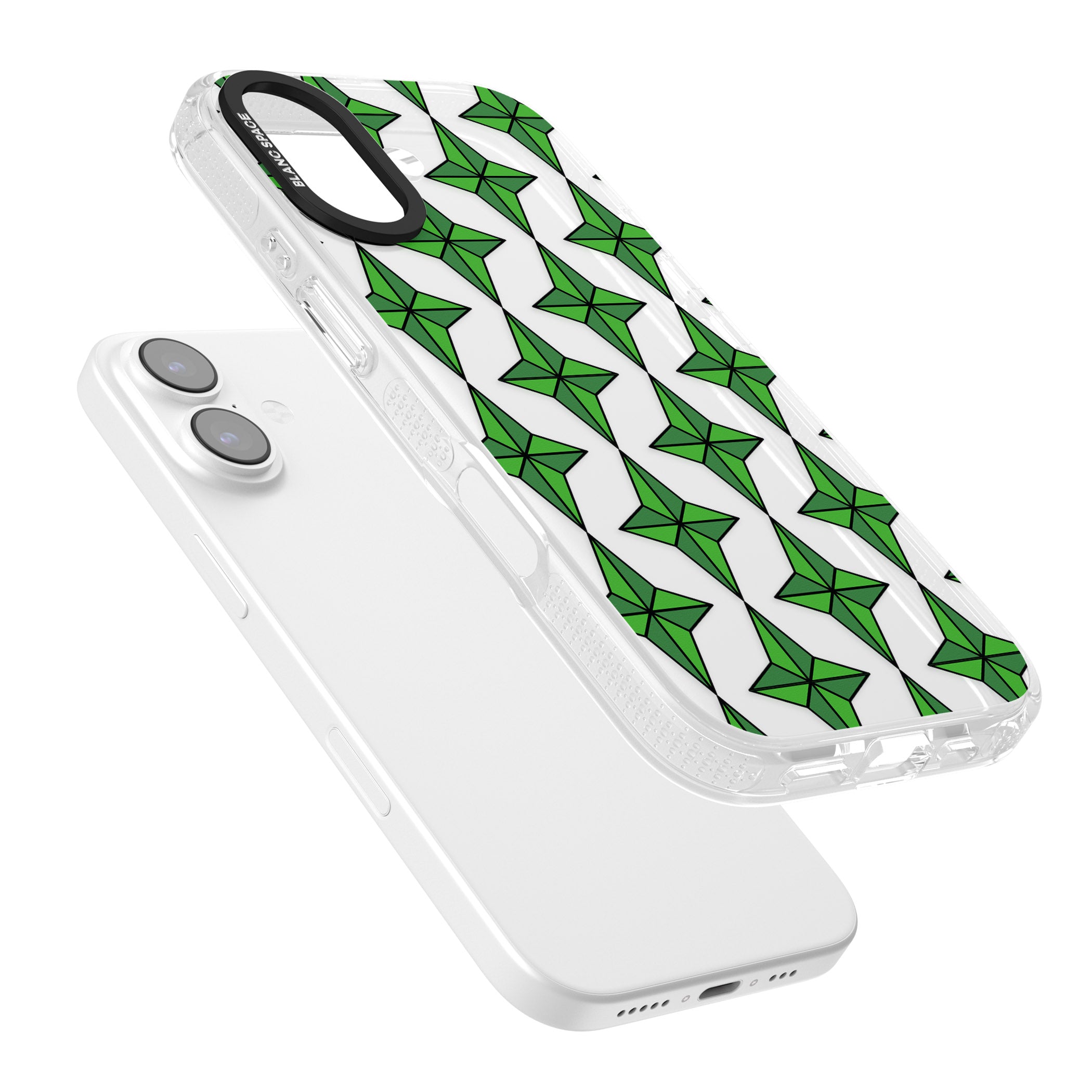 Emerald Stars Pattern (Clear) iPhone 17 Impact Air Clear Phone Case Colours