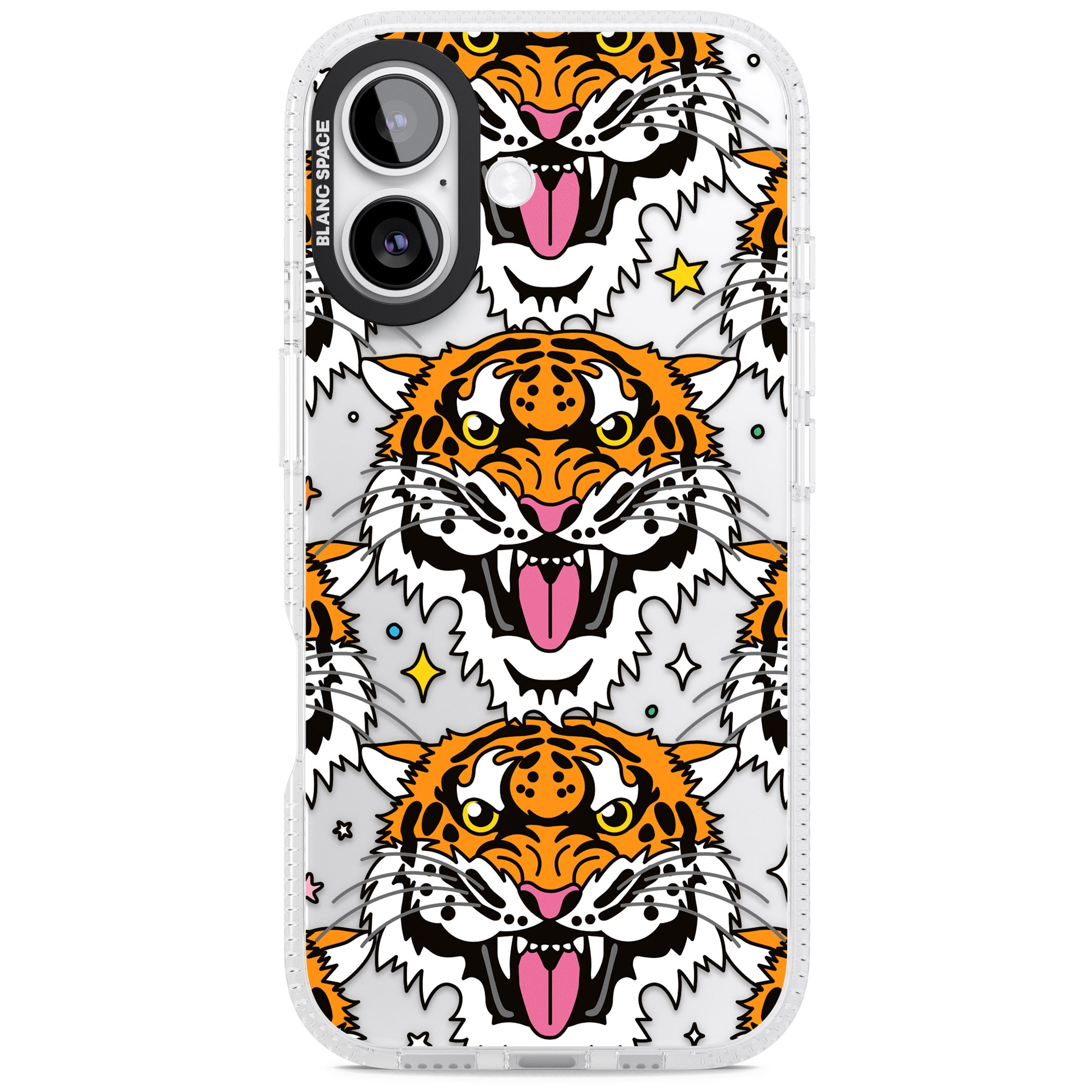 Fierce Jungle Tigers iPhone 17 Impact Air Clear Phone Case